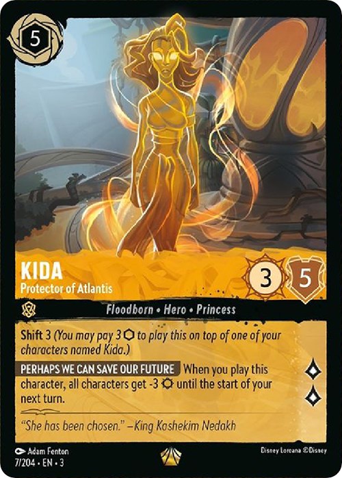 Kida - Protector of Atlantis (7/204) [Into the Inklands] | Fandemonia Ltd