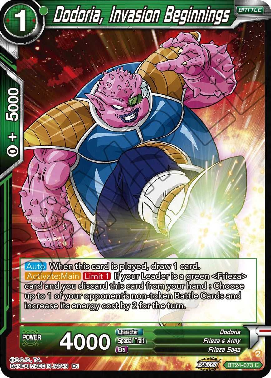 Dodoria, Invasion Beginnings (BT24-073) [Beyond Generations] | Fandemonia Ltd