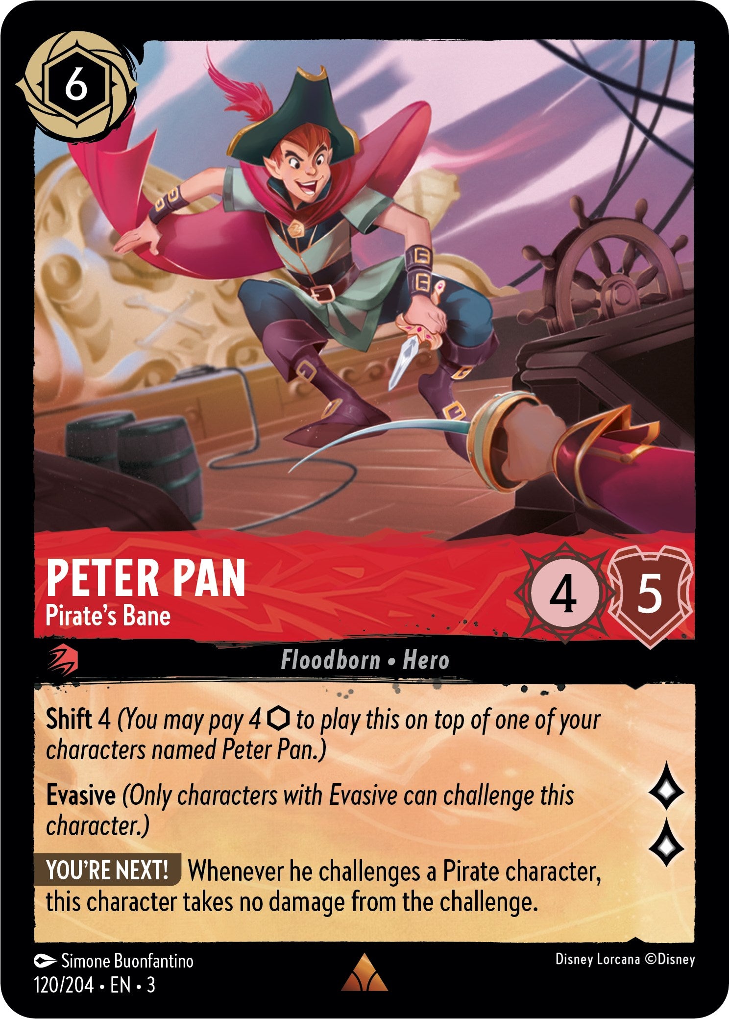 Peter Pan - Pirate's Bane (120/204) [Into the Inklands] | Fandemonia Ltd