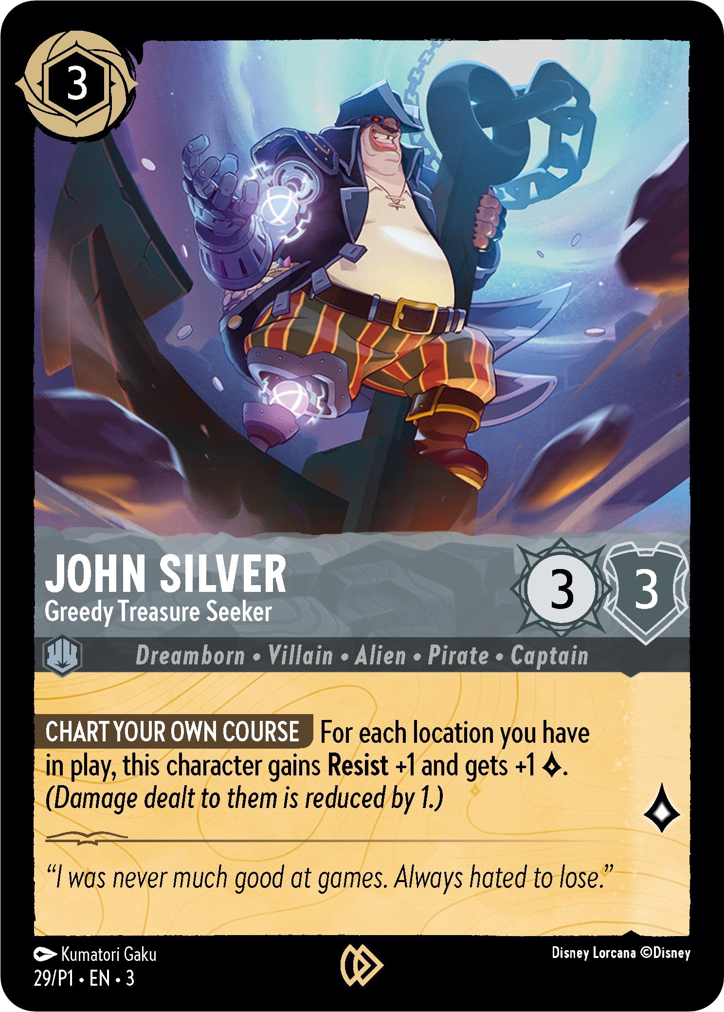 John Silver - Greedy Treasure Seeker (29) [Promo Cards] | Fandemonia Ltd