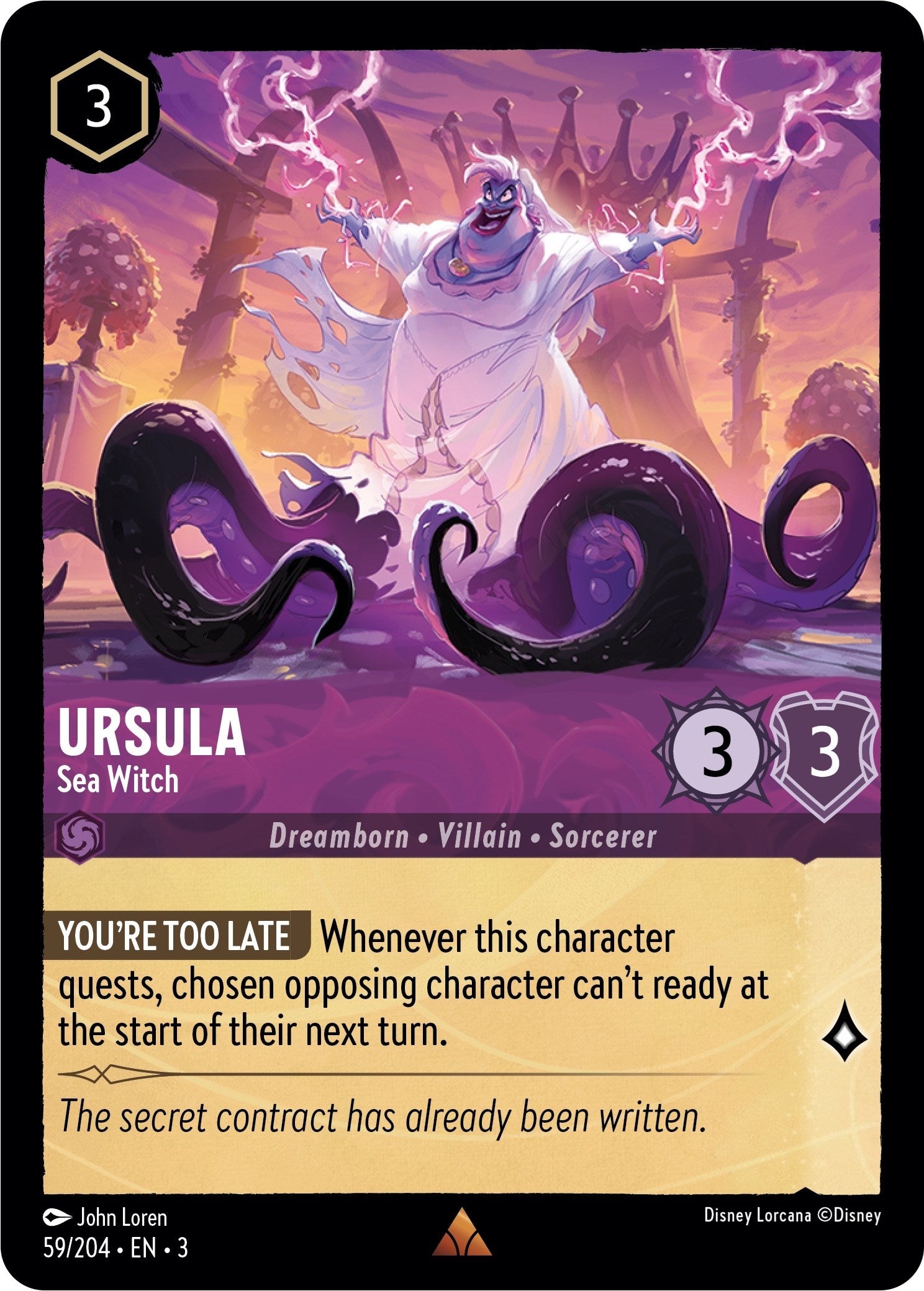 Ursula - Sea Witch (59/204) [Into the Inklands] | Fandemonia Ltd