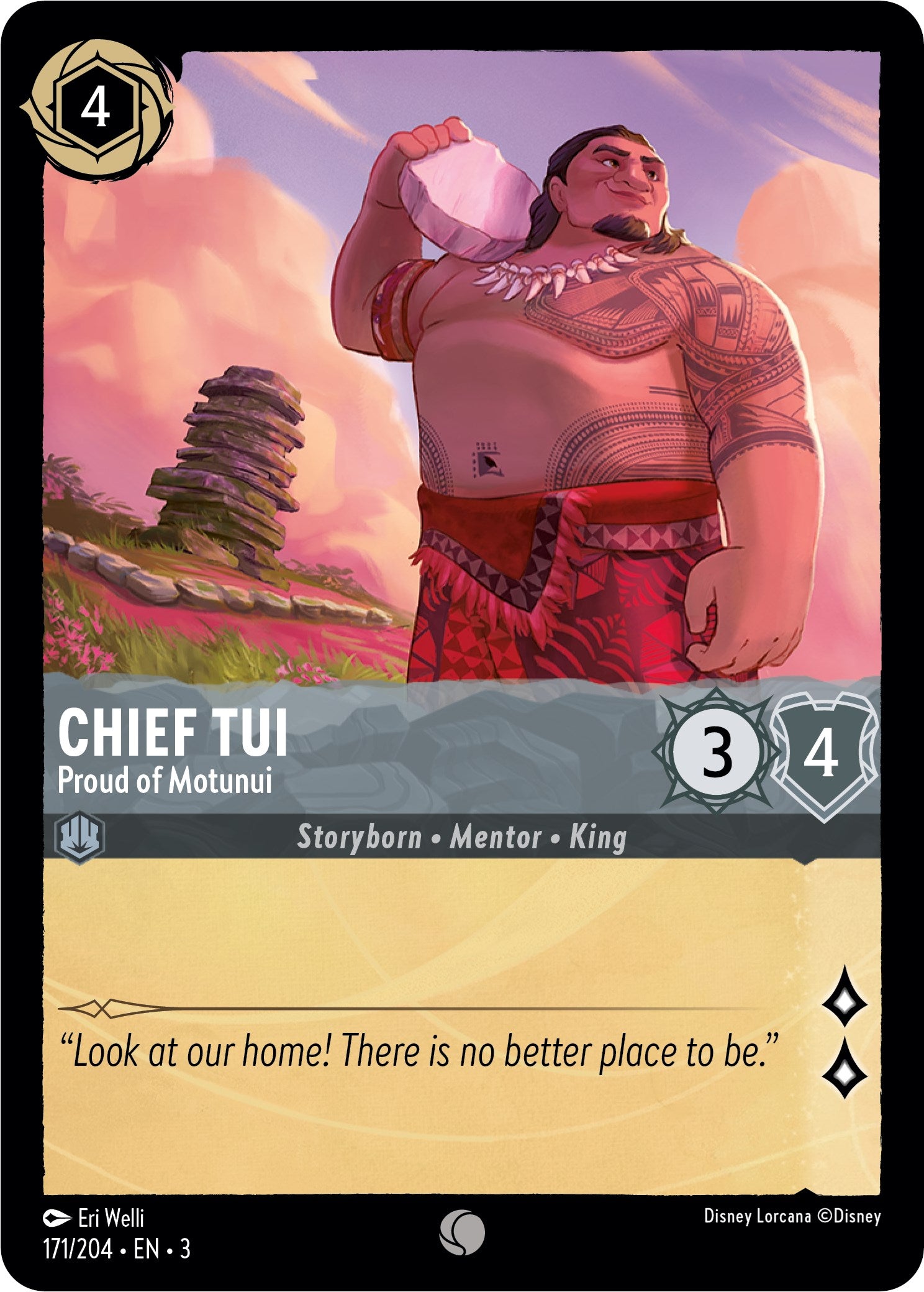 Chief Tui - Proud of Motunui (171/204) [Into the Inklands] | Fandemonia Ltd