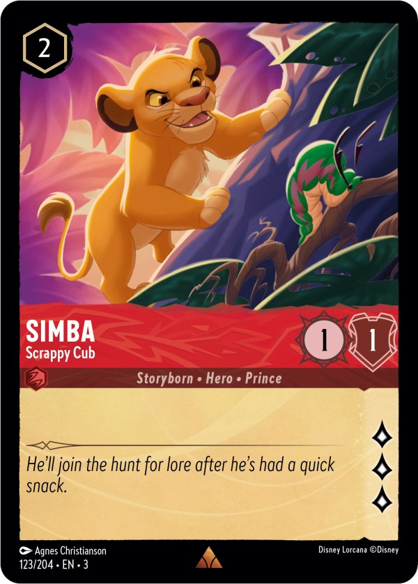 Simba - Scrappy Cub (123/204) [Into the Inklands] | Fandemonia Ltd