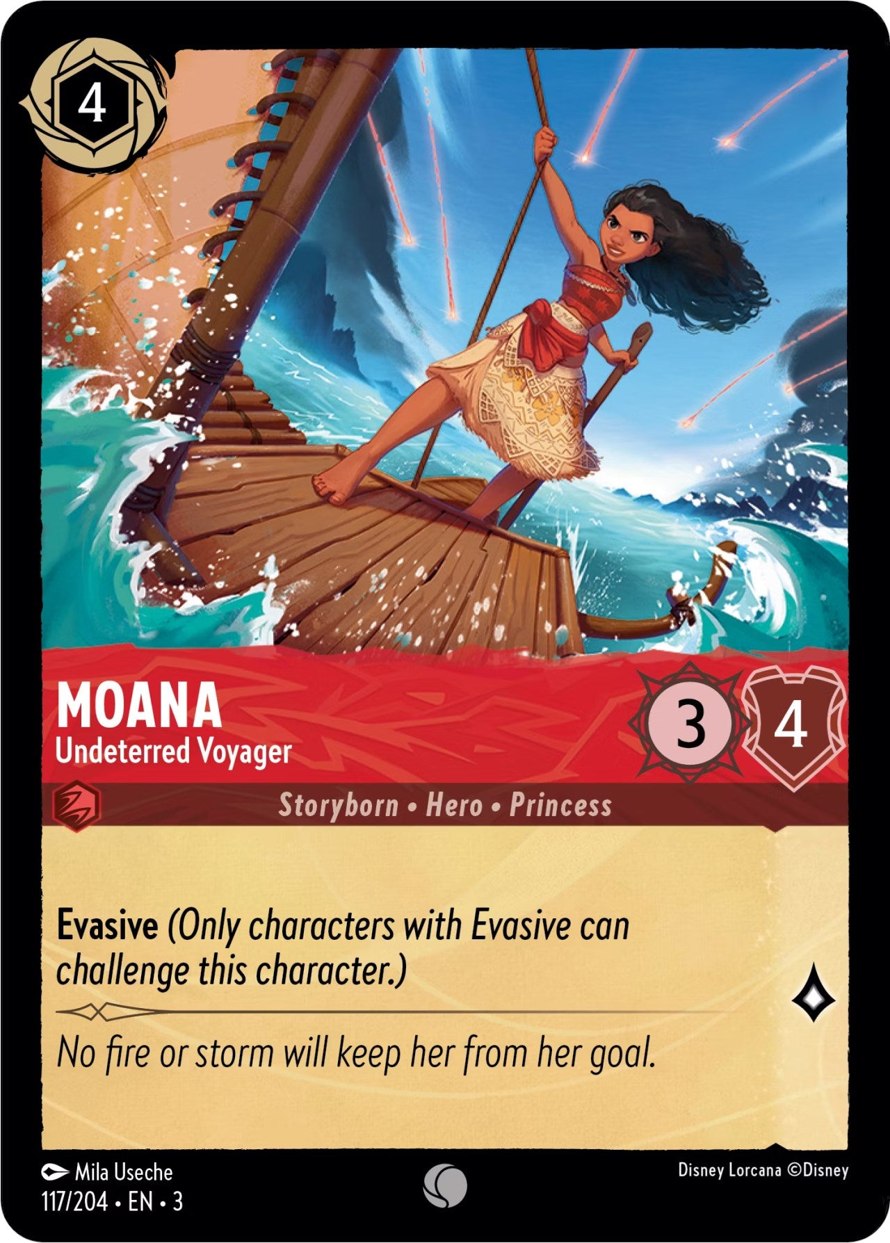 Moana - Undeterred Voyager (117/204) [Into the Inklands] | Fandemonia Ltd