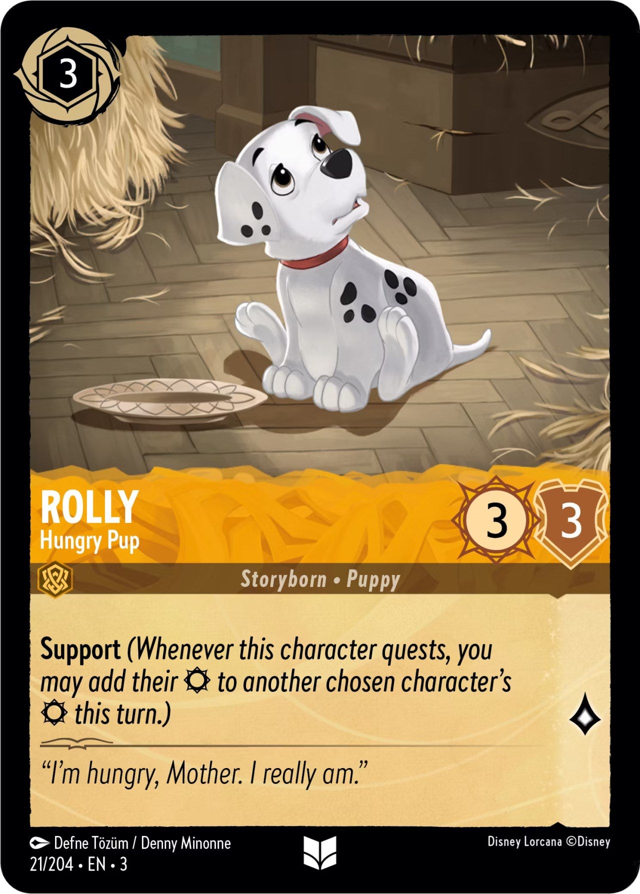 Rolly - Hungry Pup (21/204) [Into the Inklands] | Fandemonia Ltd