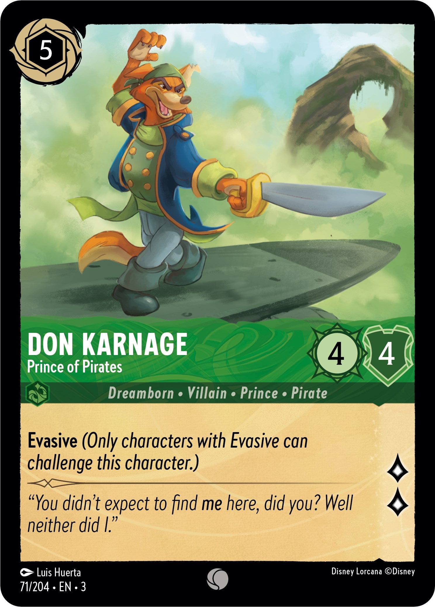 Don Karnage - Prince of Pirates (71/204) [Into the Inklands] | Fandemonia Ltd
