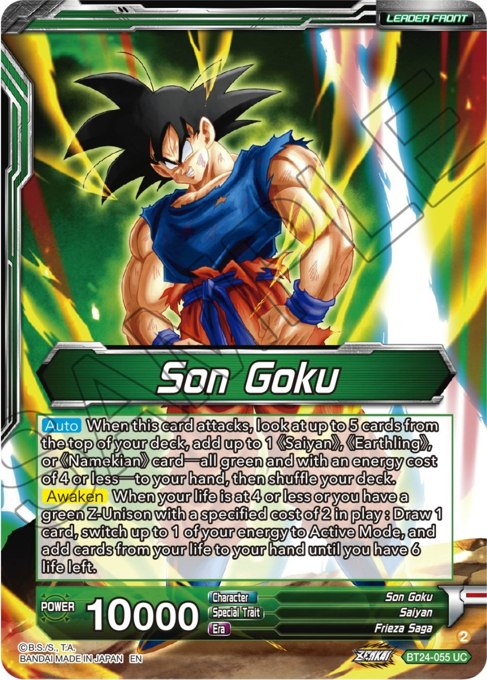 Son Goku // SS Son Goku, Beginning of a Legend (BT24-055) [Beyond Generations] | Fandemonia Ltd