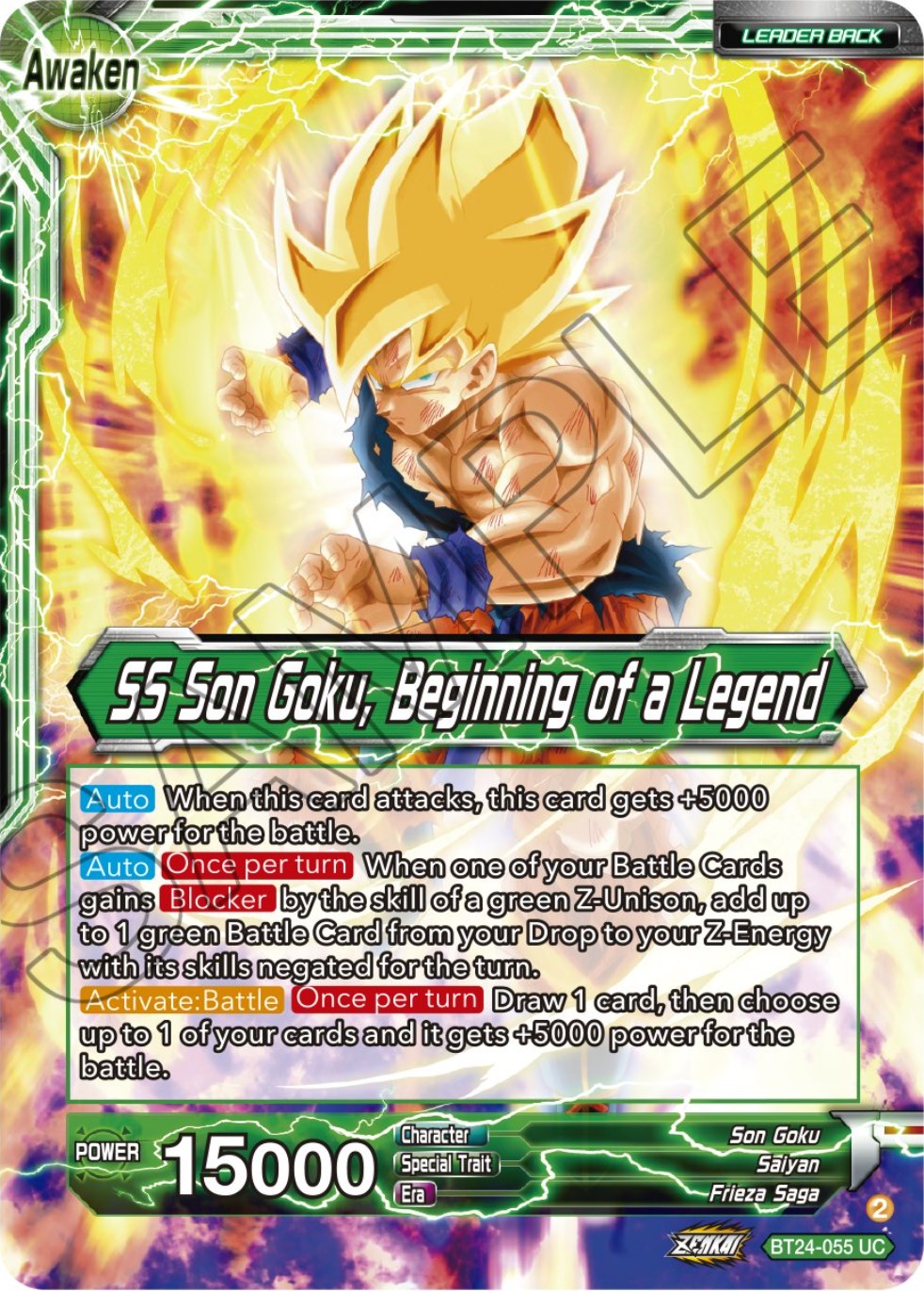 Son Goku // SS Son Goku, Beginning of a Legend (BT24-055) [Beyond Generations] | Fandemonia Ltd