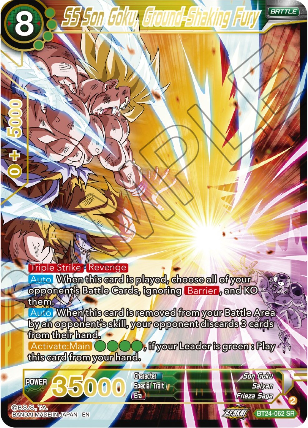 SS Son Goku, Ground-Shaking Fury (BT24-062) [Beyond Generations] | Fandemonia Ltd