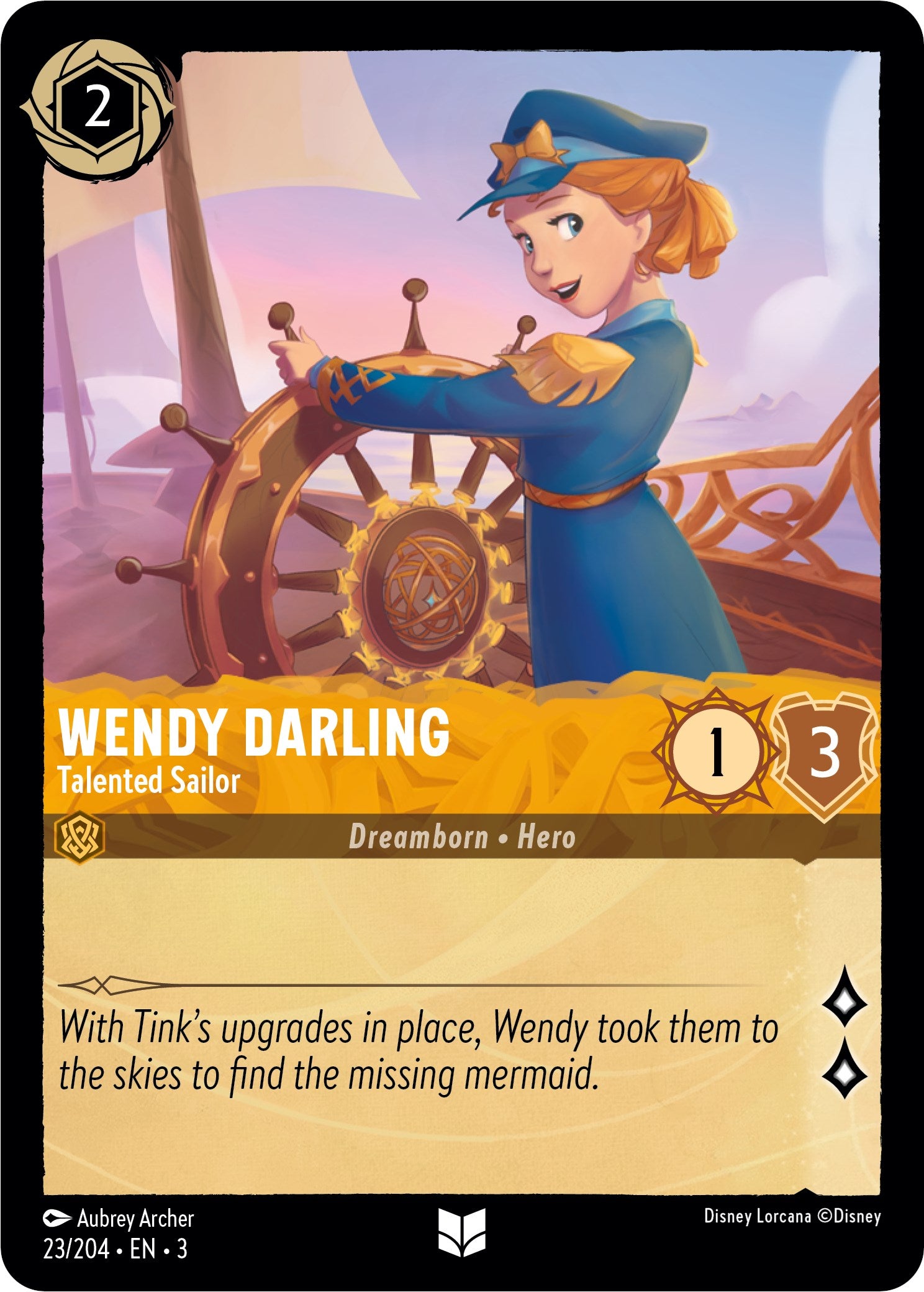 Wendy Darling - Talented Sailor (23/204) [Into the Inklands] | Fandemonia Ltd