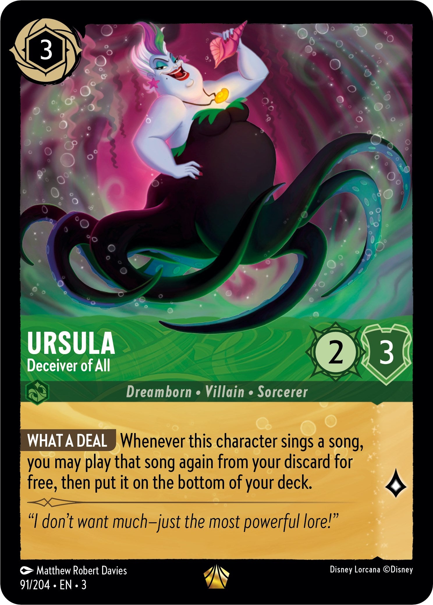Ursula - Deceiver of All (91/204) [Into the Inklands] | Fandemonia Ltd