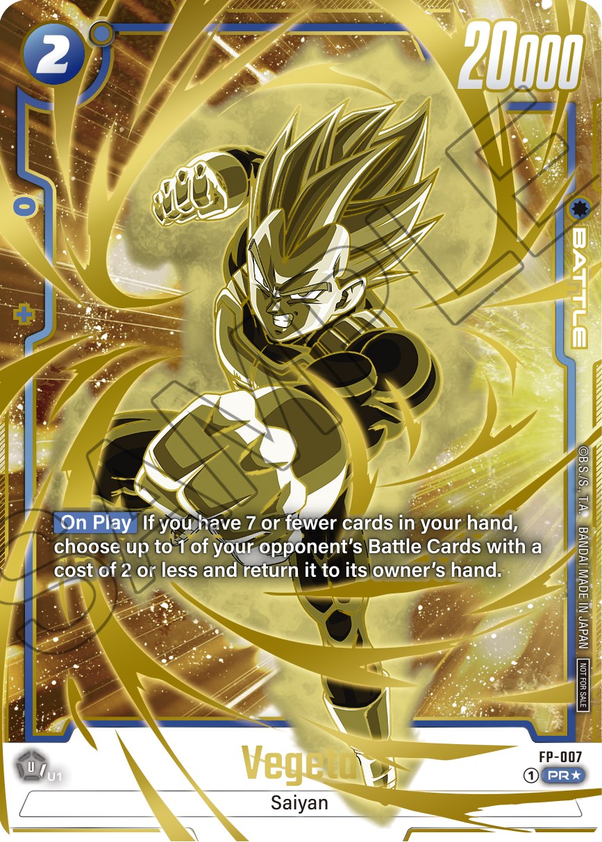 Vegeta (FP-007) (Gold) [Fusion World Promotion Cards] | Fandemonia Ltd