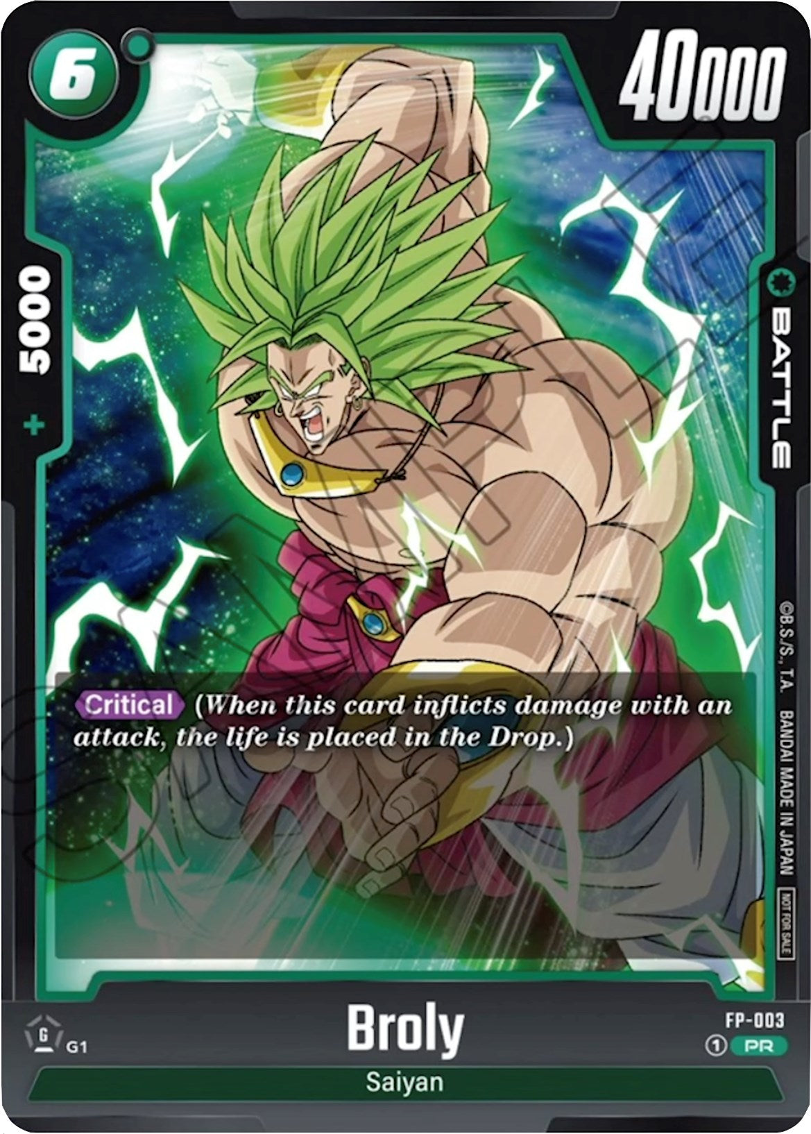 Broly (FP-003) [Fusion World Promotion Cards] | Fandemonia Ltd