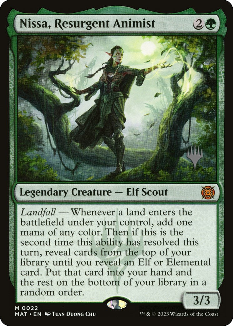 Nissa, Resurgent Animist (Promo Pack) [Murders at Karlov Manor Promos] | Fandemonia Ltd