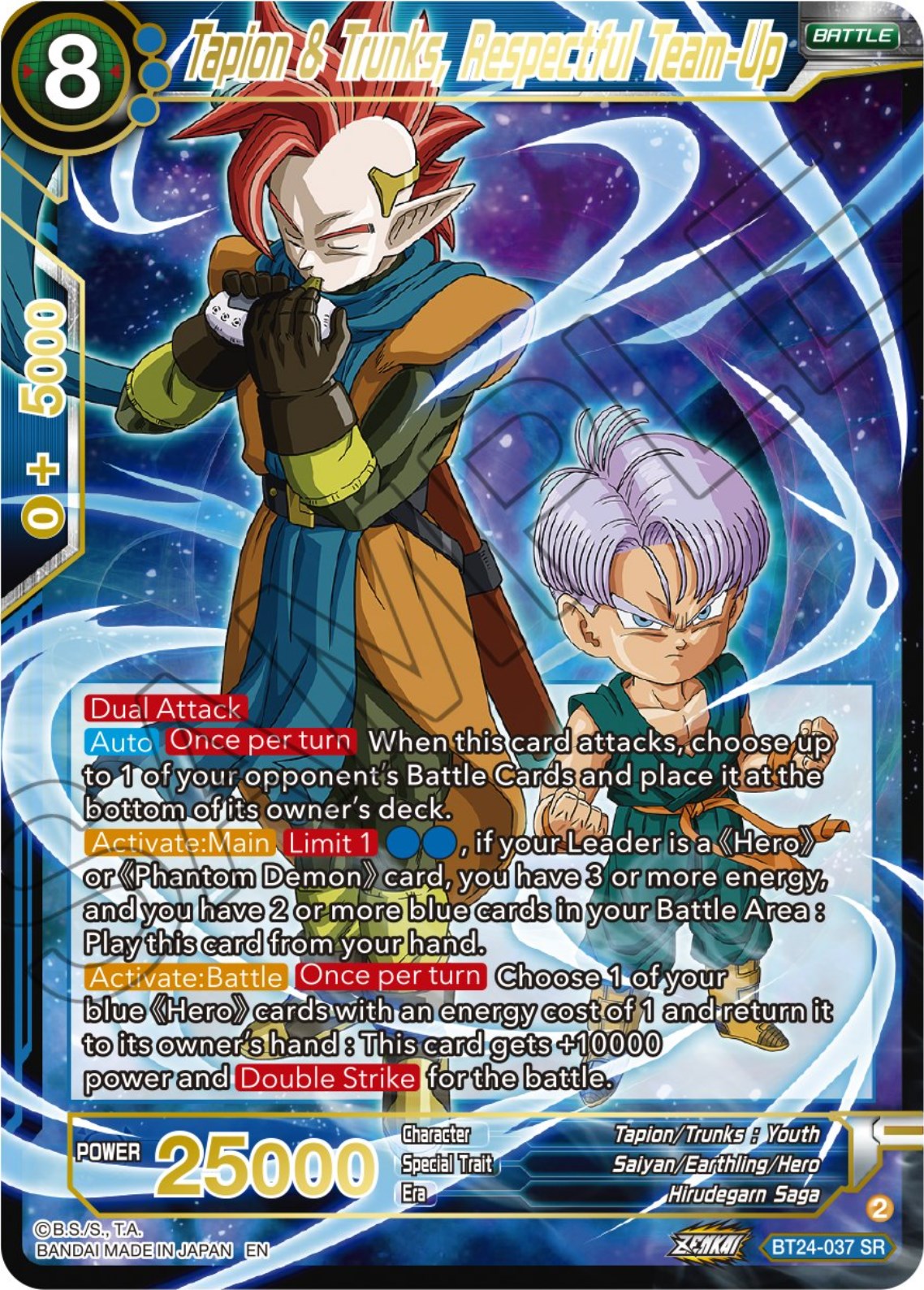 Tapin & Trunks, Respectful Team-Up (BT24-037) [Beyond Generations] | Fandemonia Ltd