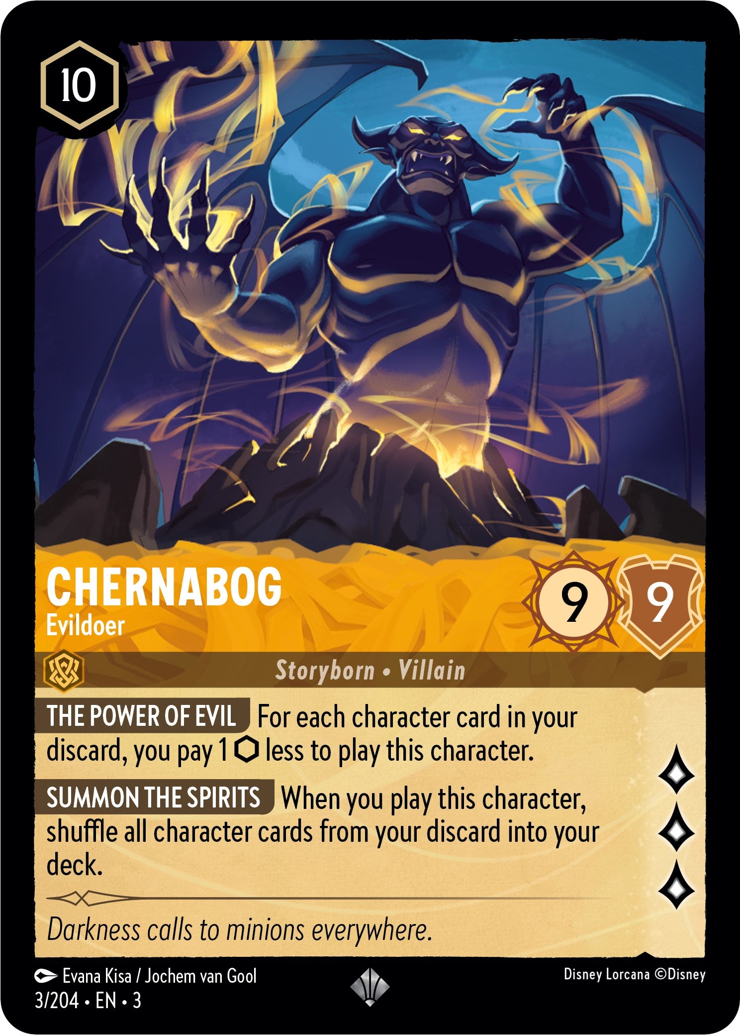 Chernabog - Evildoer (3/204) [Into the Inklands] | Fandemonia Ltd