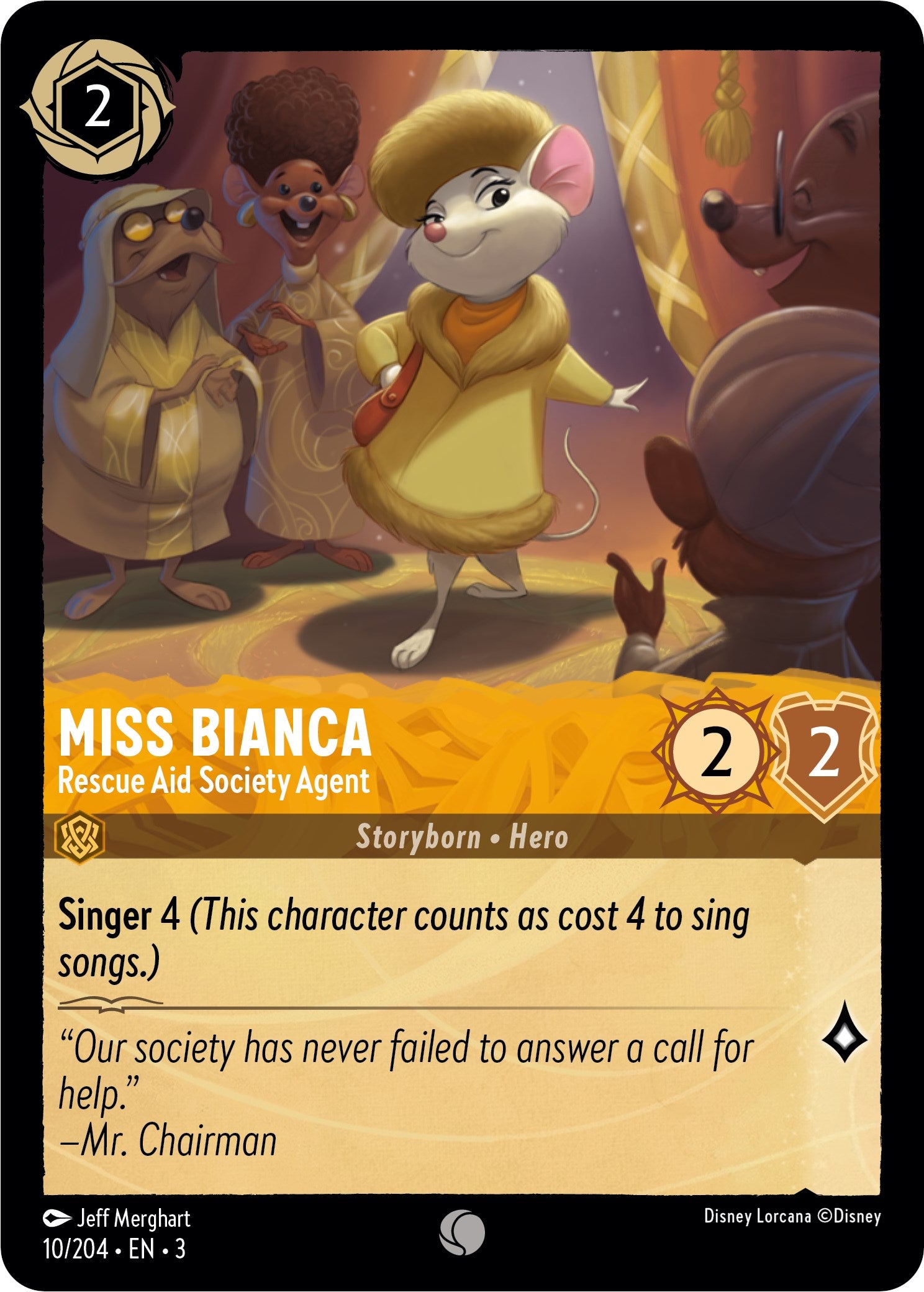Miss Bianca - Rescue Aid Society Agent (10/204) [Into the Inklands] | Fandemonia Ltd