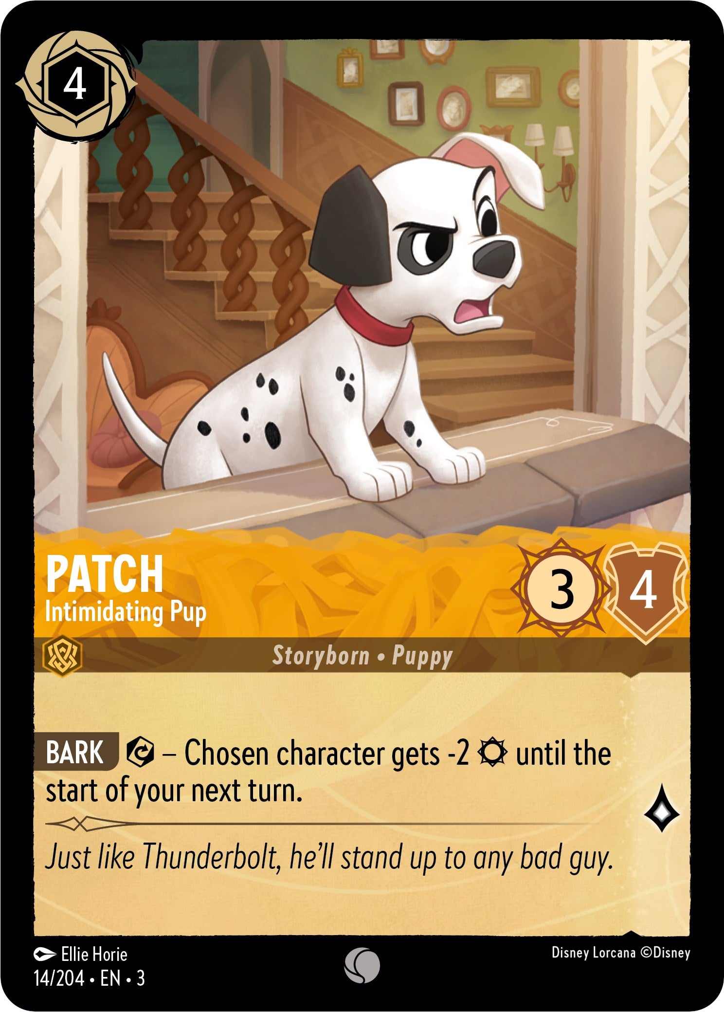 Patch - Intimidating Pup (14/204) [Into the Inklands] | Fandemonia Ltd