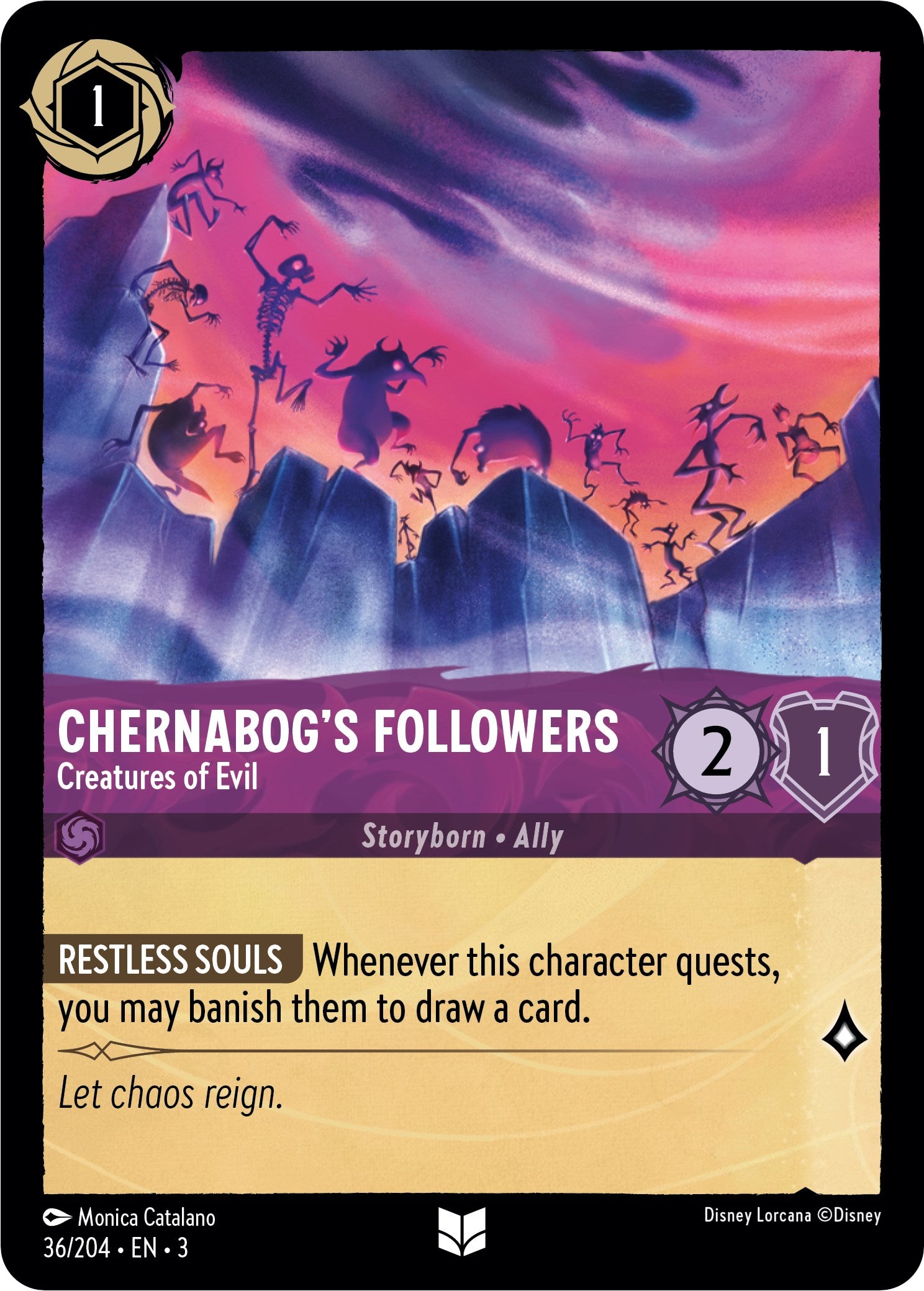 Chernabog's Followers - Creatures of Evil (36/204) [Into the Inklands] | Fandemonia Ltd