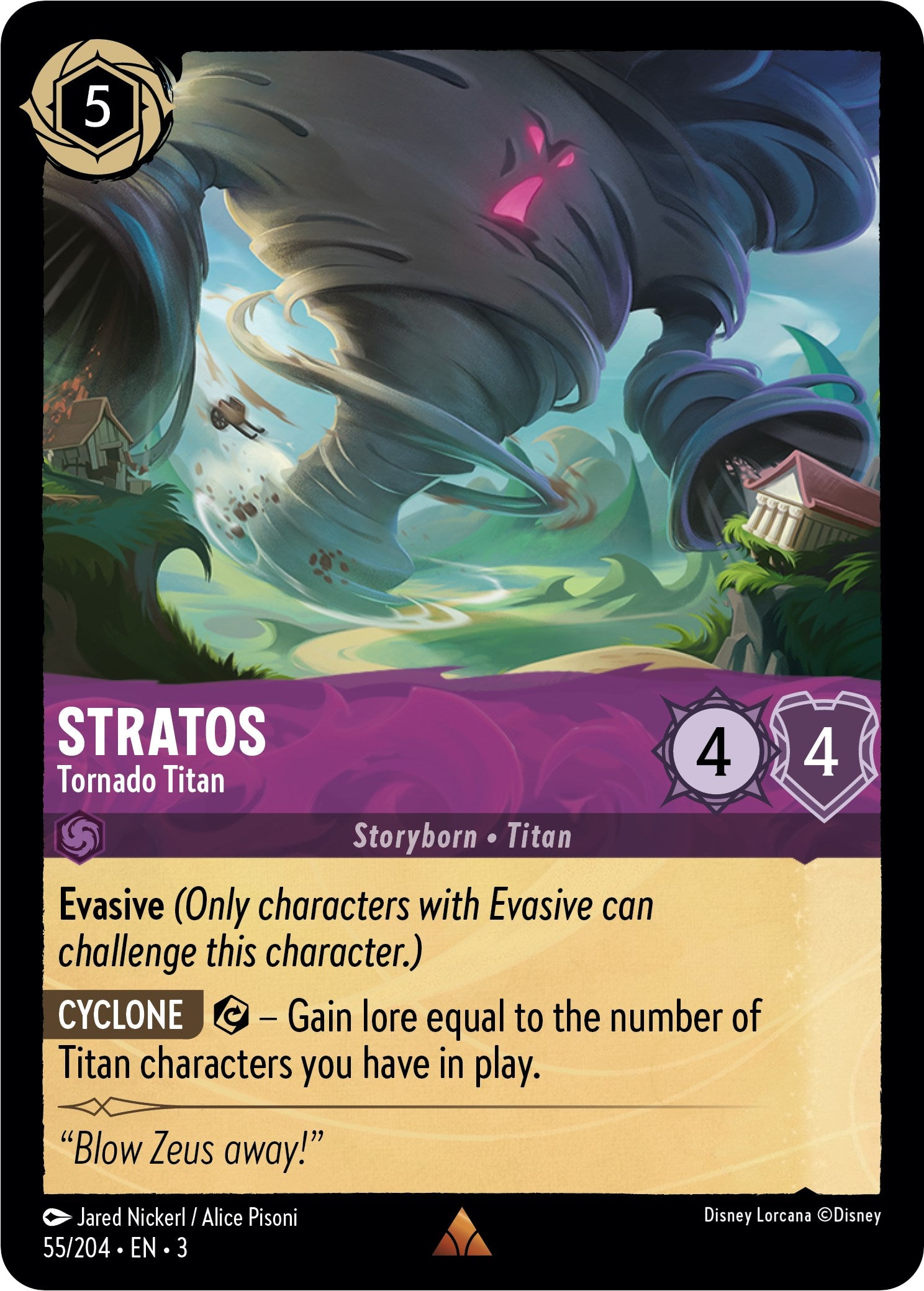 Stratos - Tornado Titan (55//204) [Into the Inklands] | Fandemonia Ltd