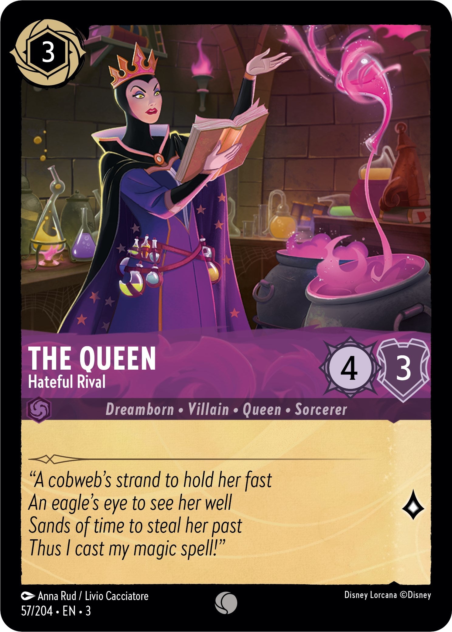 The Queen - Hateful Rival (57/204) [Into the Inklands] | Fandemonia Ltd
