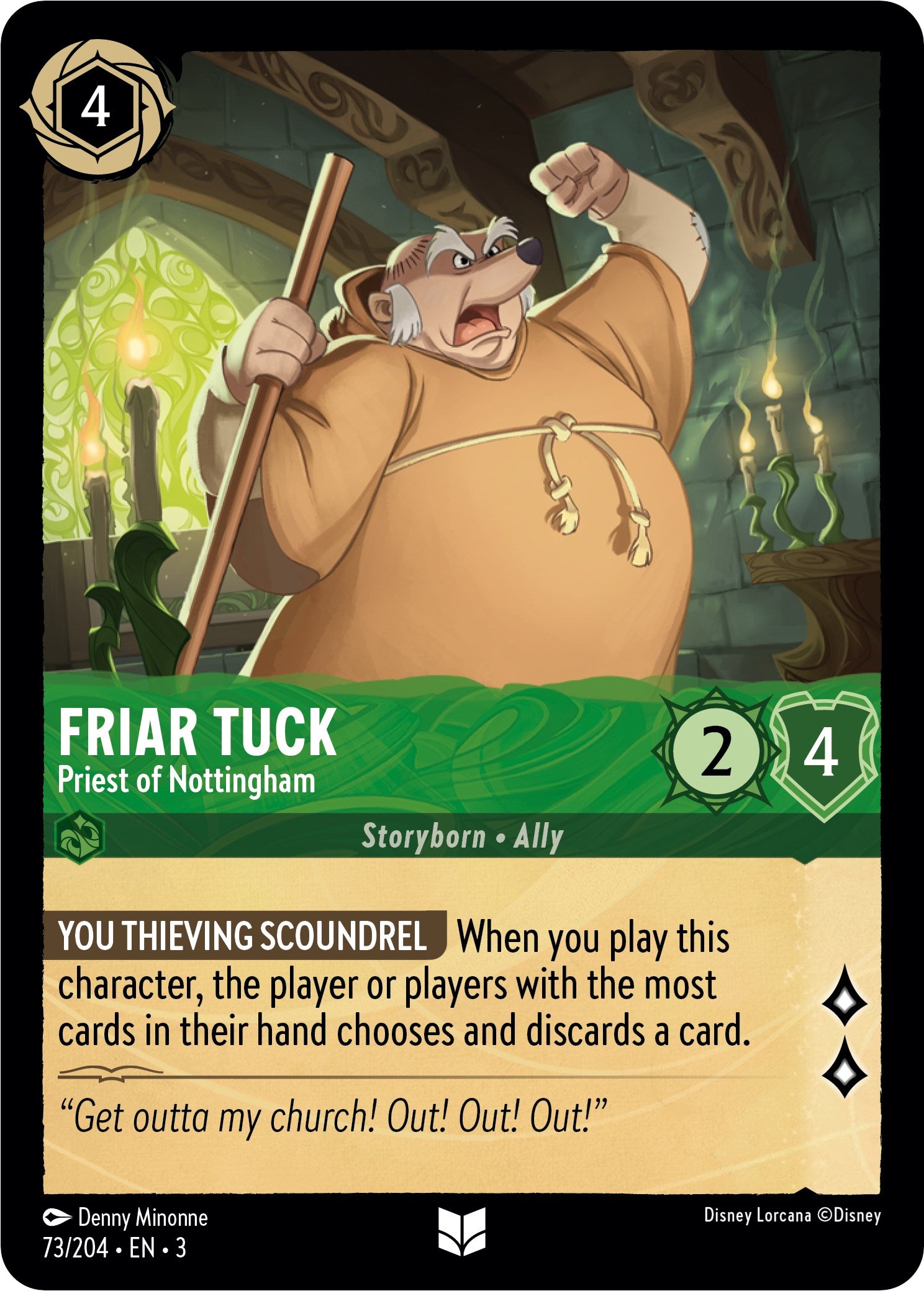 Friar Tuck - Priest of Nottingham (73/204) [Into the Inklands] | Fandemonia Ltd