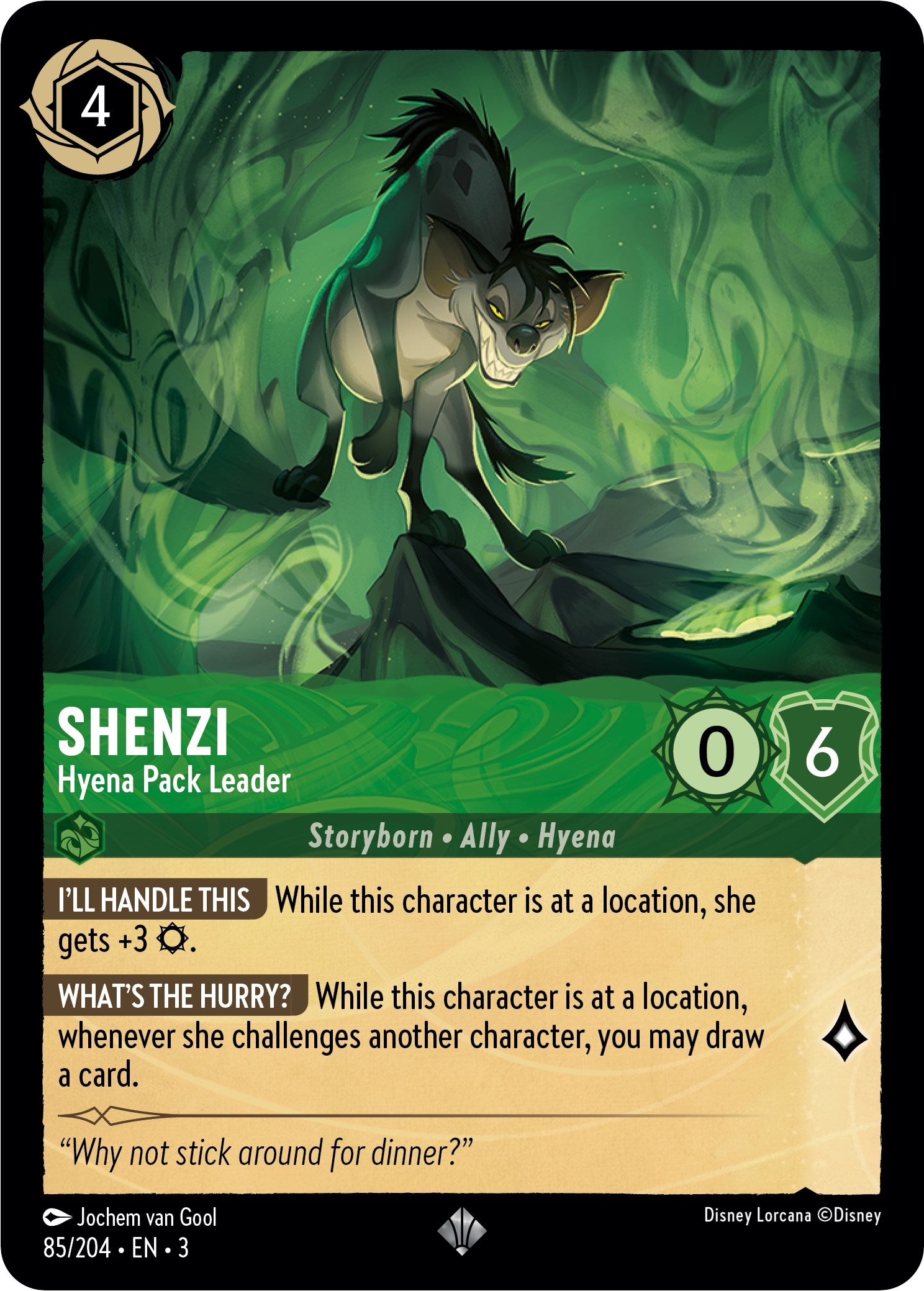 Shenzi - Hyena Pack Leader (85//204) [Into the Inklands] | Fandemonia Ltd