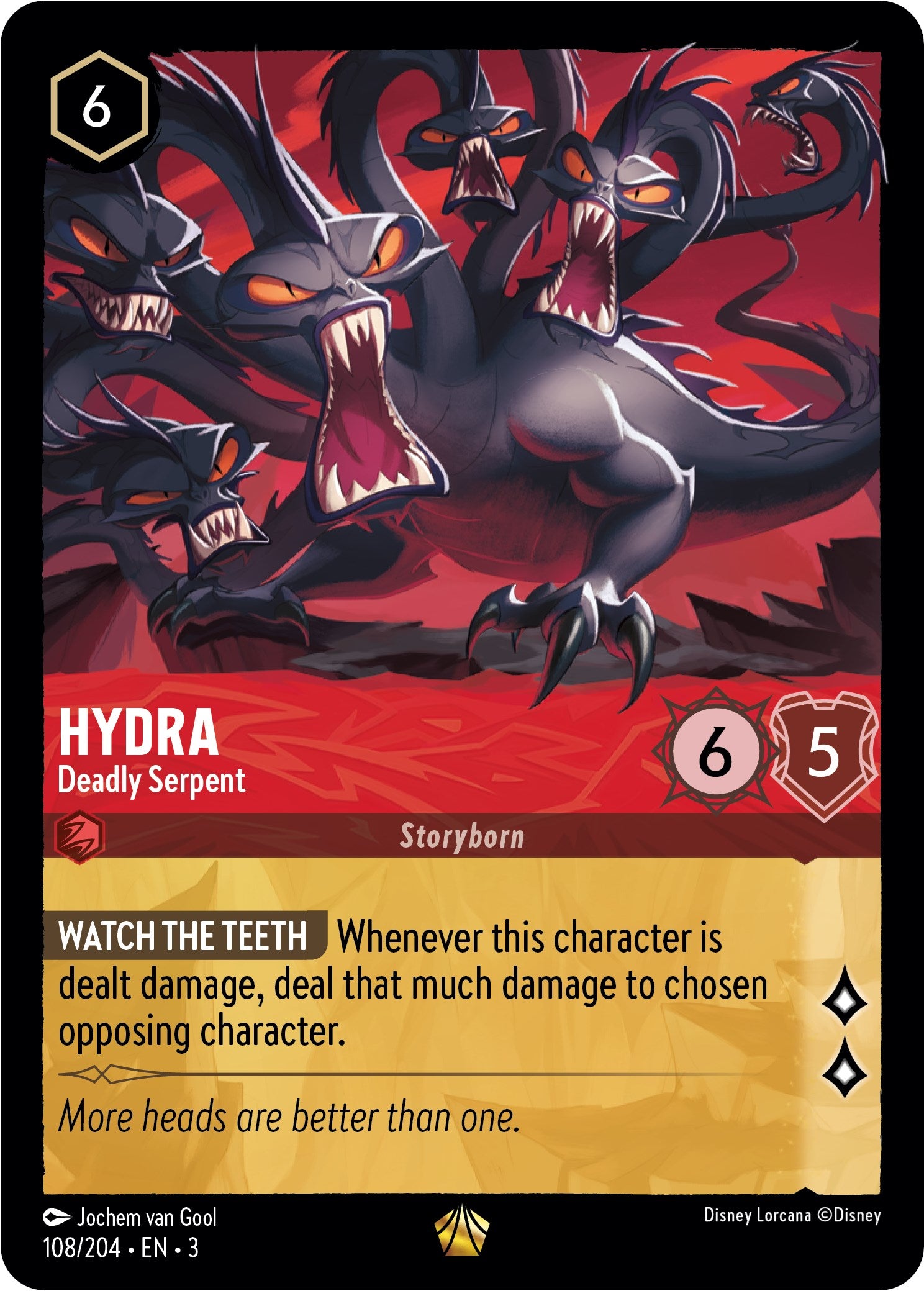 Hydra - Deadly Serpent (108/204) [Into the Inklands] | Fandemonia Ltd