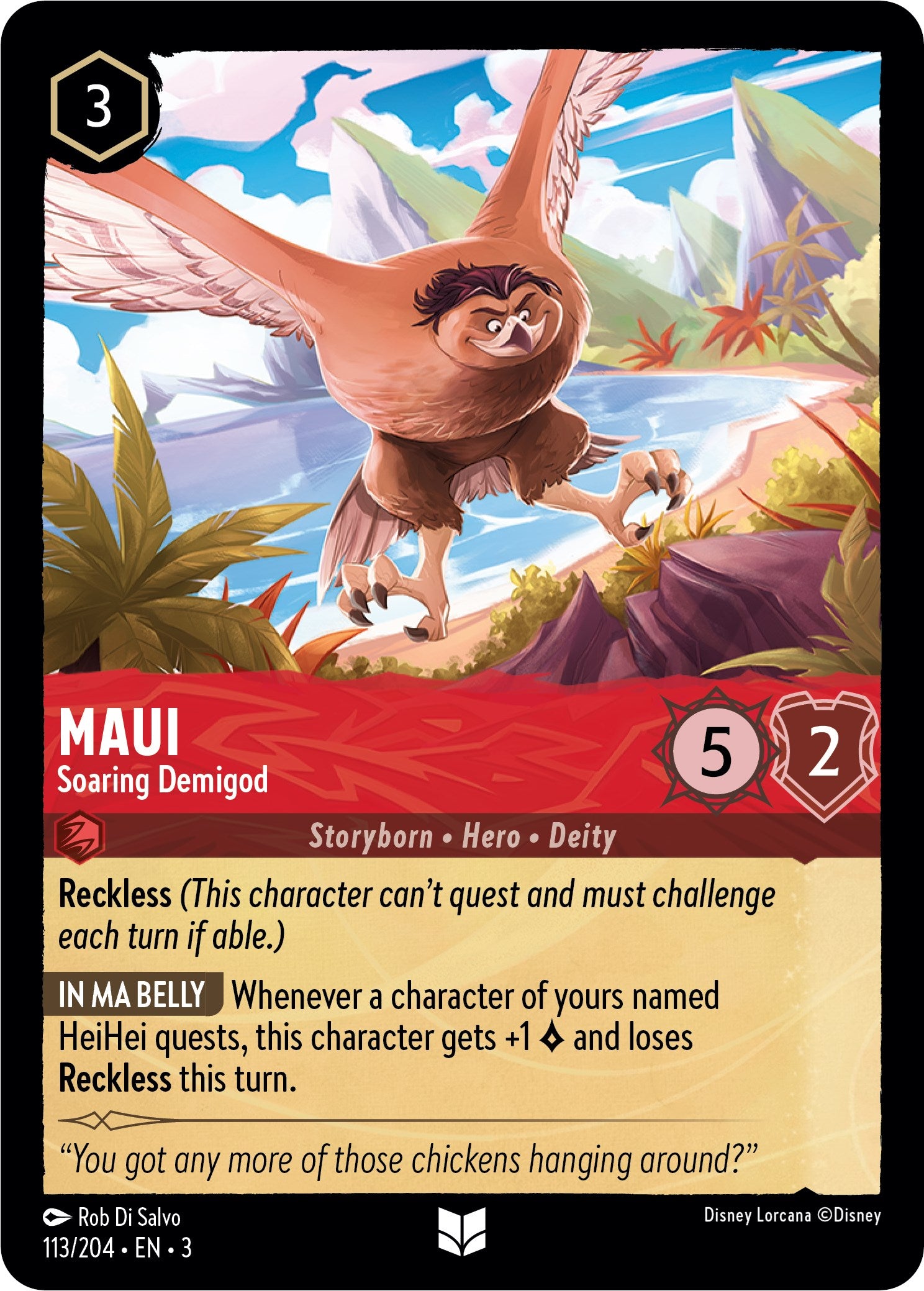 Maui - Soaring Demigod (113//204) [Into the Inklands] | Fandemonia Ltd