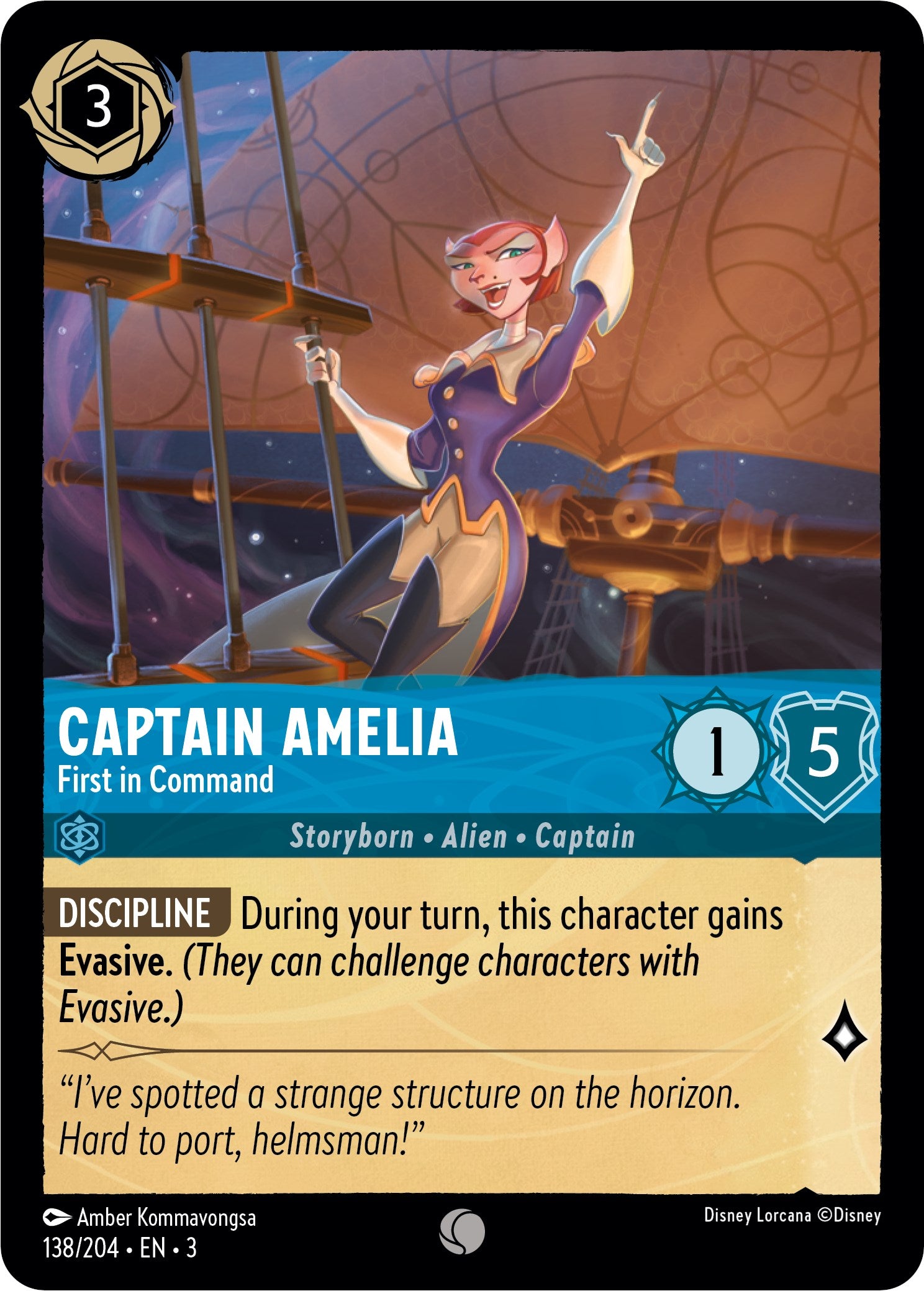Captain Amelia - First in Command (138//204) [Into the Inklands] | Fandemonia Ltd