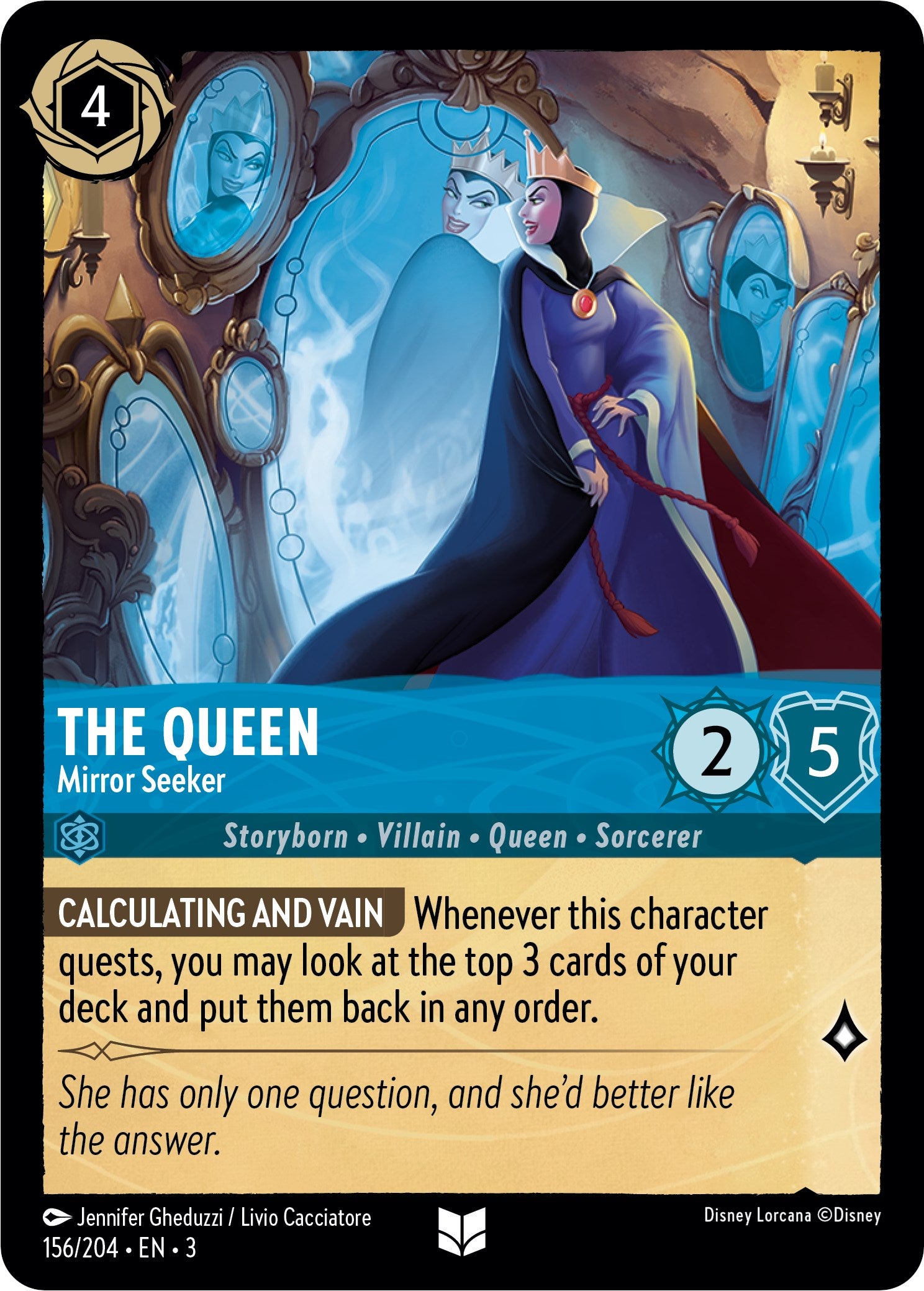 The Queen - Mirror Seeker (156/204) [Into the Inklands] | Fandemonia Ltd