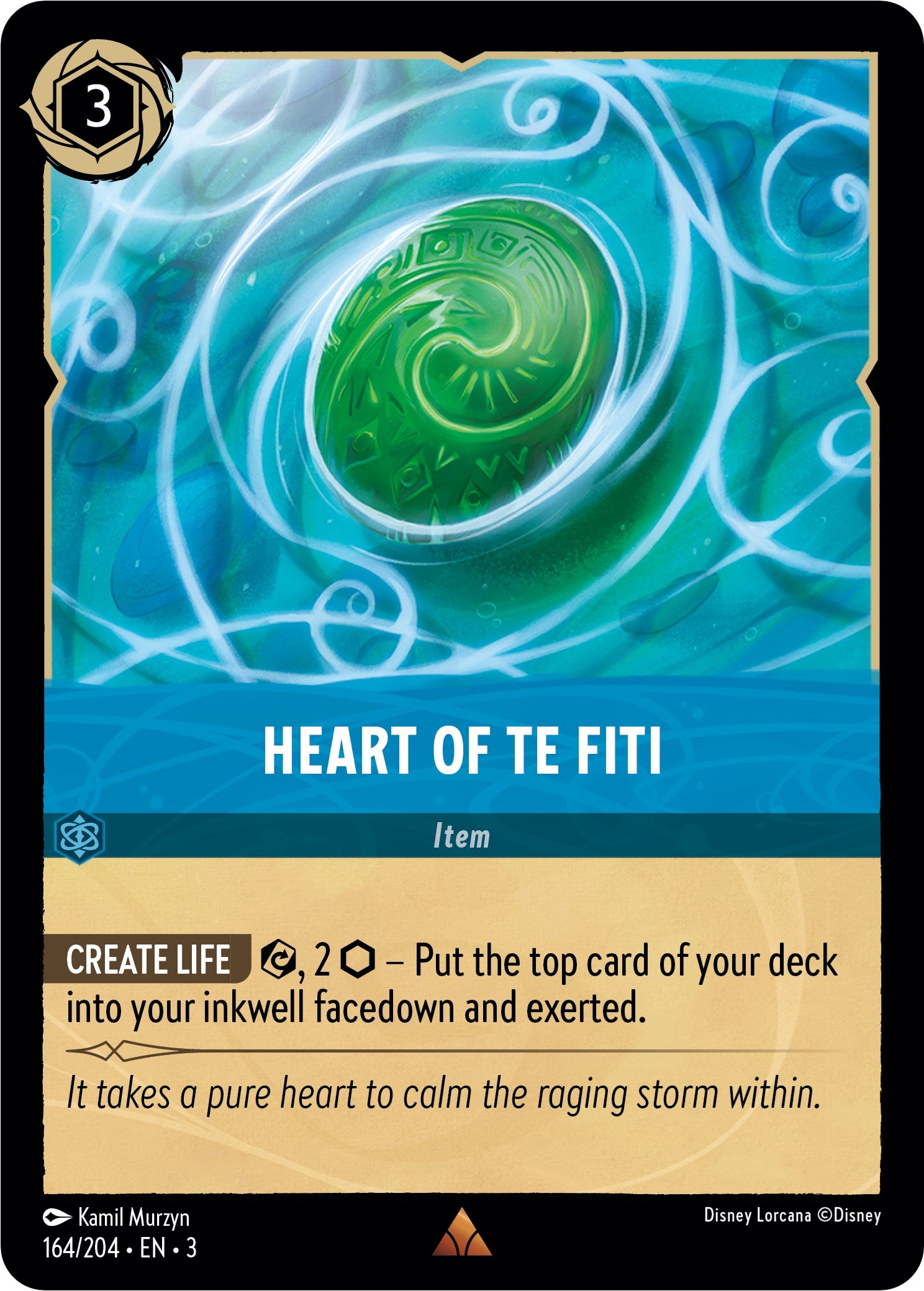 Heart of Te Fiti (164//204) [Into the Inklands] | Fandemonia Ltd