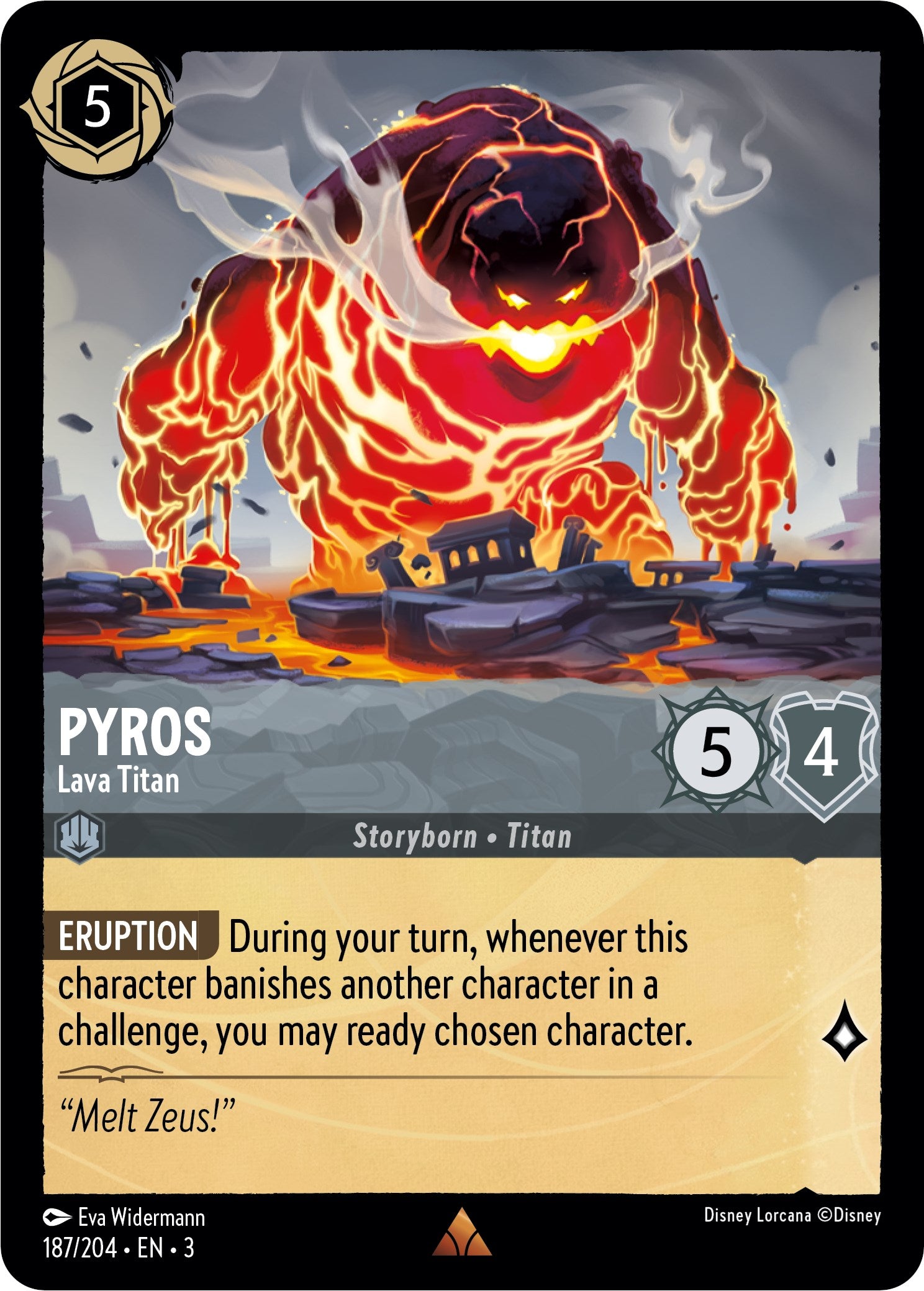 Pyros - Lava Titan (187/204) [Into the Inklands] | Fandemonia Ltd
