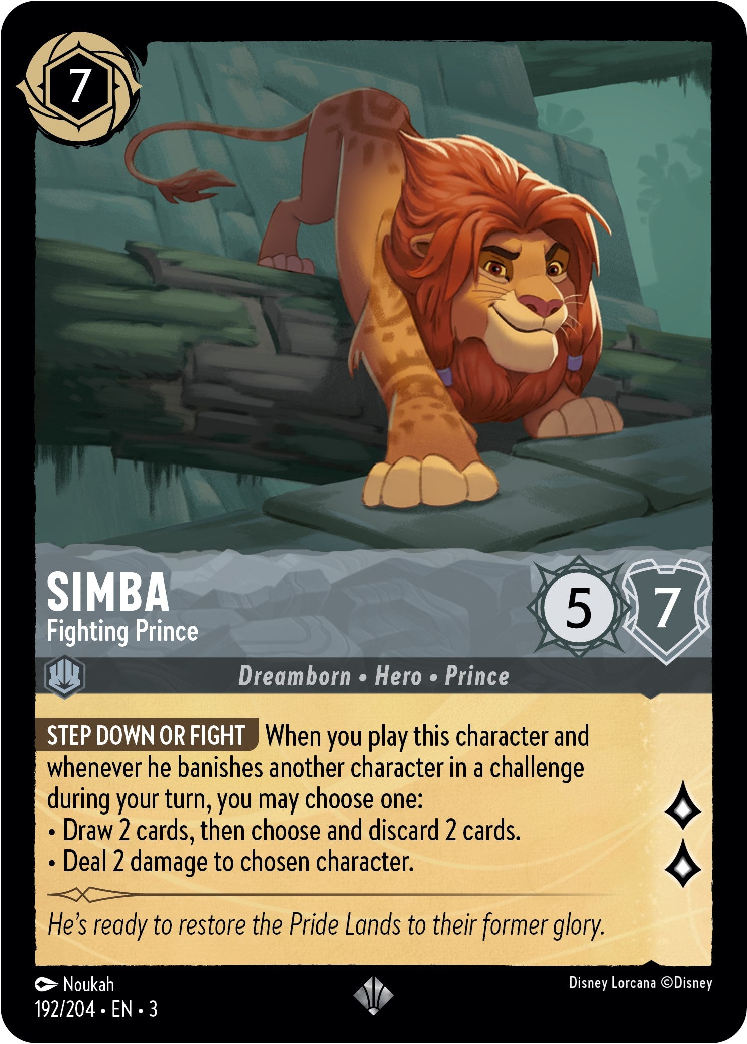 Simba - Fighting Prince (192/204) [Into the Inklands] | Fandemonia Ltd