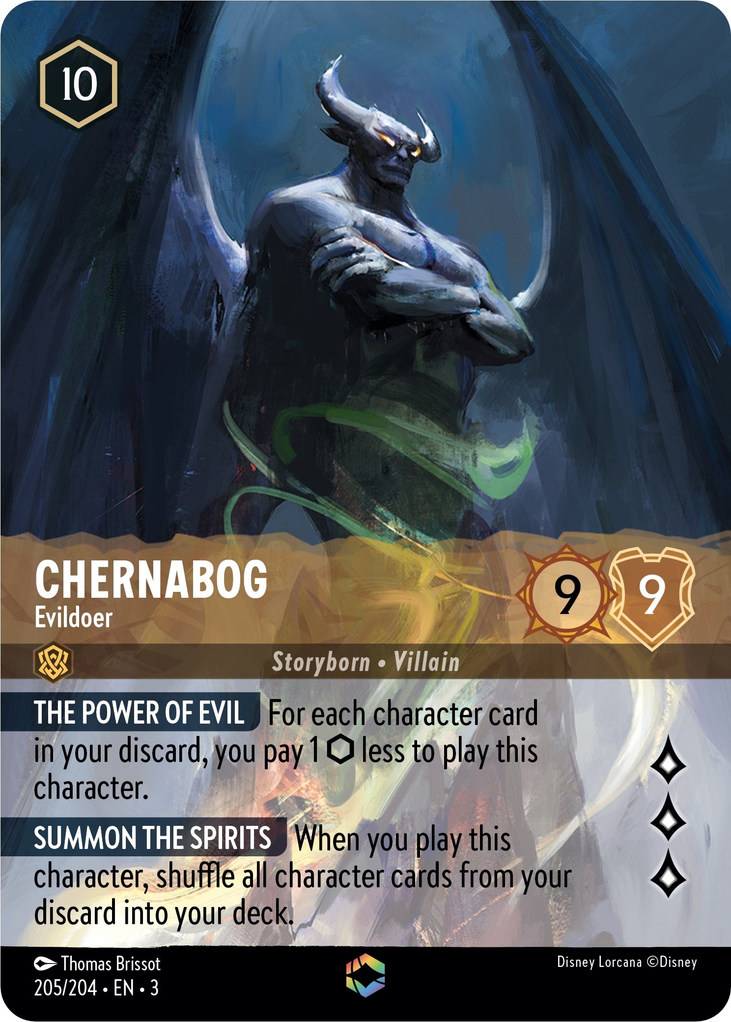 Chernabog - Evildoer (Alternate Art) (205/204) [Into the Inklands] | Fandemonia Ltd