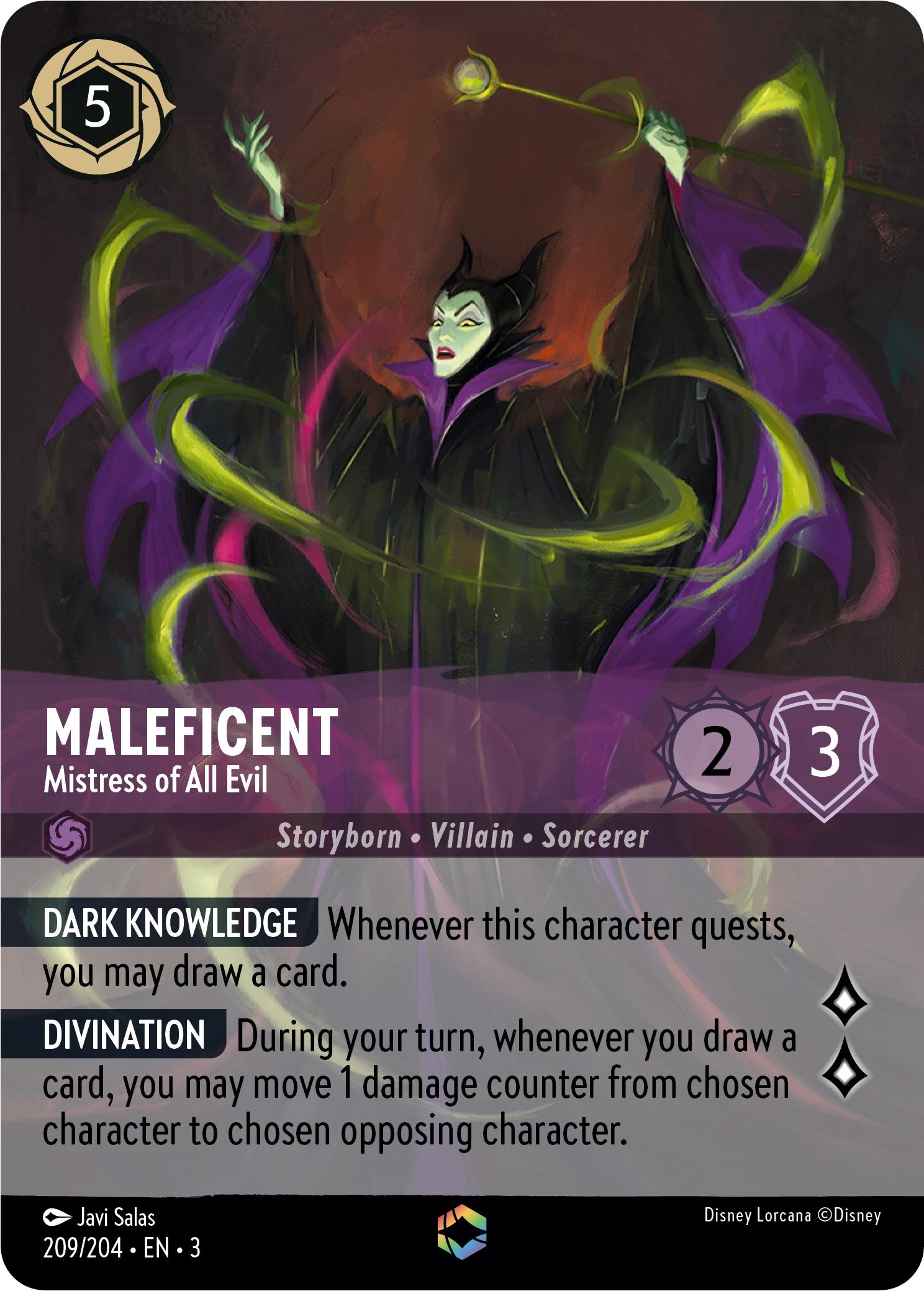 Maleficent - Mistress of All Evil (Alternate Art) (209/204) [Into the Inklands] | Fandemonia Ltd