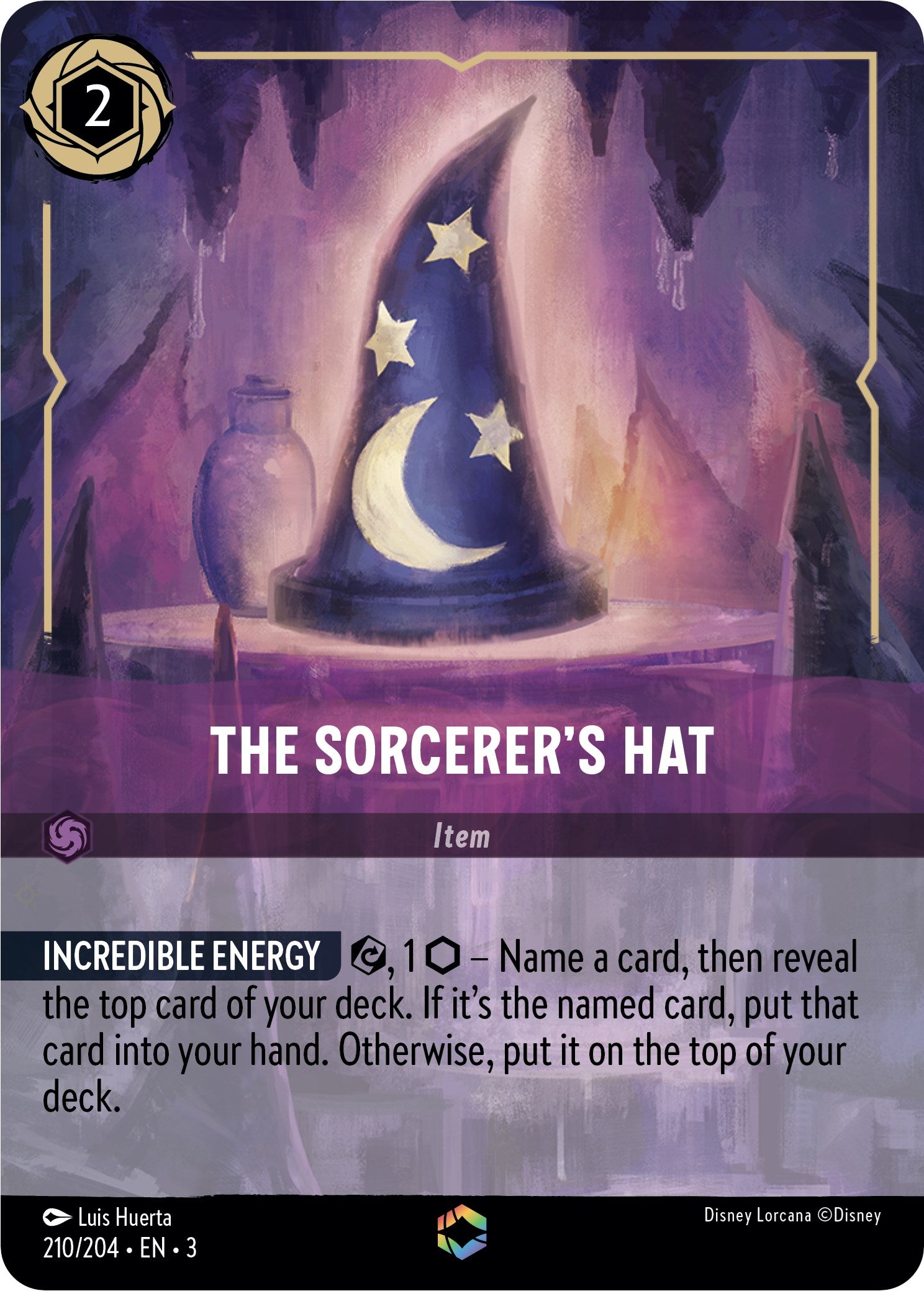 The Sorcerer's Hat (Alternate Art) (210/204) [Into the Inklands] | Fandemonia Ltd