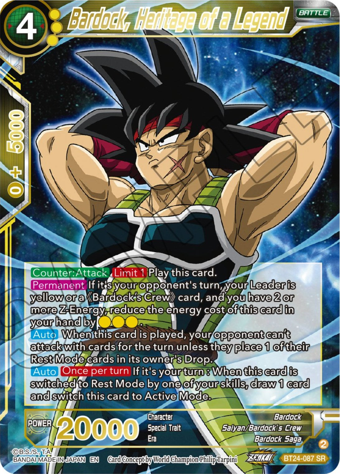 Bardock, Heritage of a Legend (BT24-087) [Beyond Generations] | Fandemonia Ltd