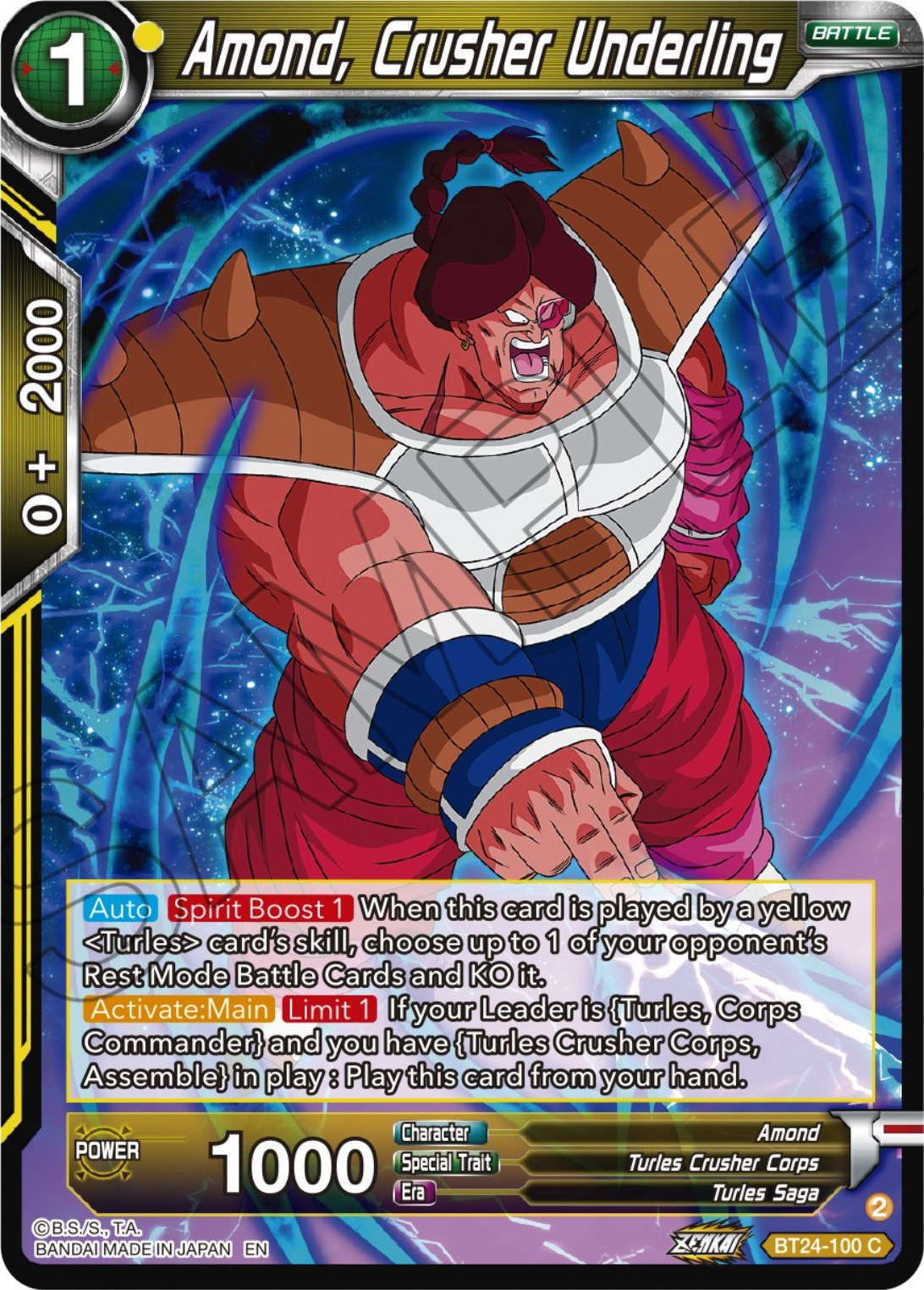 Amond, Crusher Underling (BT24-100) [Beyond Generations] | Fandemonia Ltd