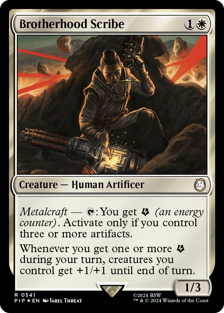 Brotherhood Scribe (Surge Foil) [Fallout] | Fandemonia Ltd