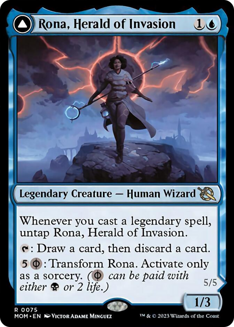 Rona, Herald of Invasion // Rona, Tolarian Obliterator [March of the Machine] | Fandemonia Ltd