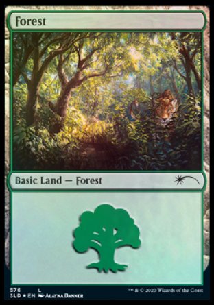 Forest (Cats) (576) [Secret Lair Drop Promos] | Fandemonia Ltd