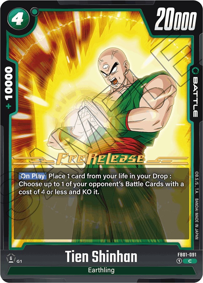 Tien Shinhan (FB01-091) [Awakened Pulse Pre-Release Cards] | Fandemonia Ltd