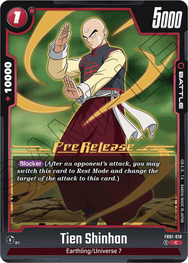 Tien Shinhan (FB01-018) [Awakened Pulse Pre-Release Cards] | Fandemonia Ltd