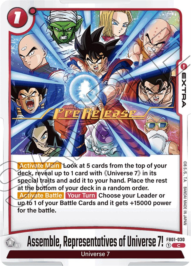 Assemble, Representatives of Universe 7! [Awakened Pulse Pre-Release Cards] | Fandemonia Ltd