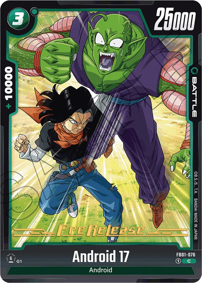 Android 17 (FB01-076) [Awakened Pulse Pre-Release Cards] | Fandemonia Ltd