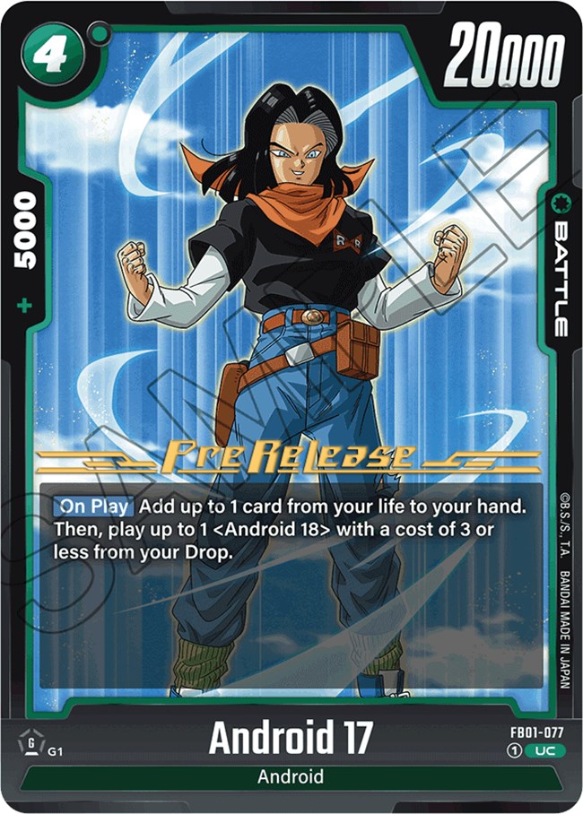 Android 17 (FB01-077) [Awakened Pulse Pre-Release Cards] | Fandemonia Ltd