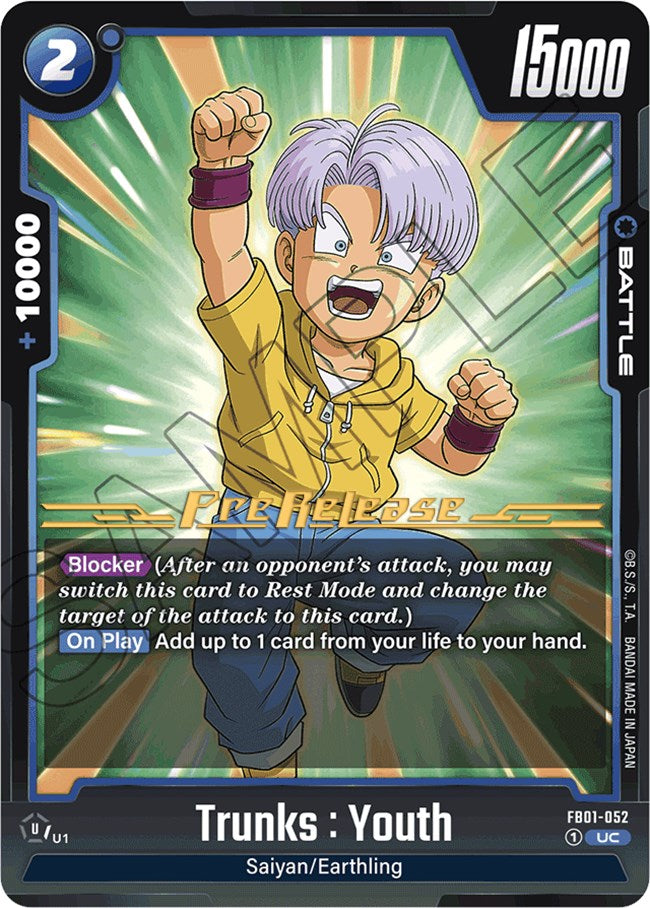 Trunks : Youth [Awakened Pulse Pre-Release Cards] | Fandemonia Ltd