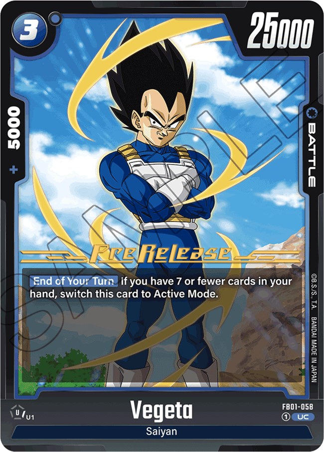 Vegeta (FB01-058) [Awakened Pulse Pre-Release Cards] | Fandemonia Ltd