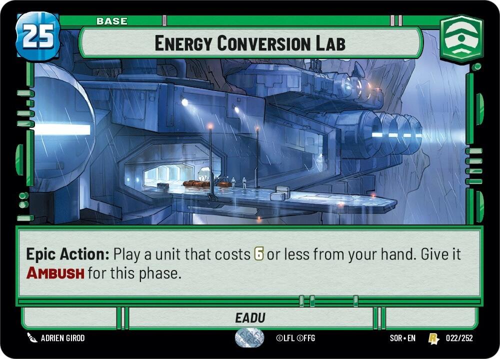 Energy Conversion Lab (022/252) [Spark of Rebellion] | Fandemonia Ltd